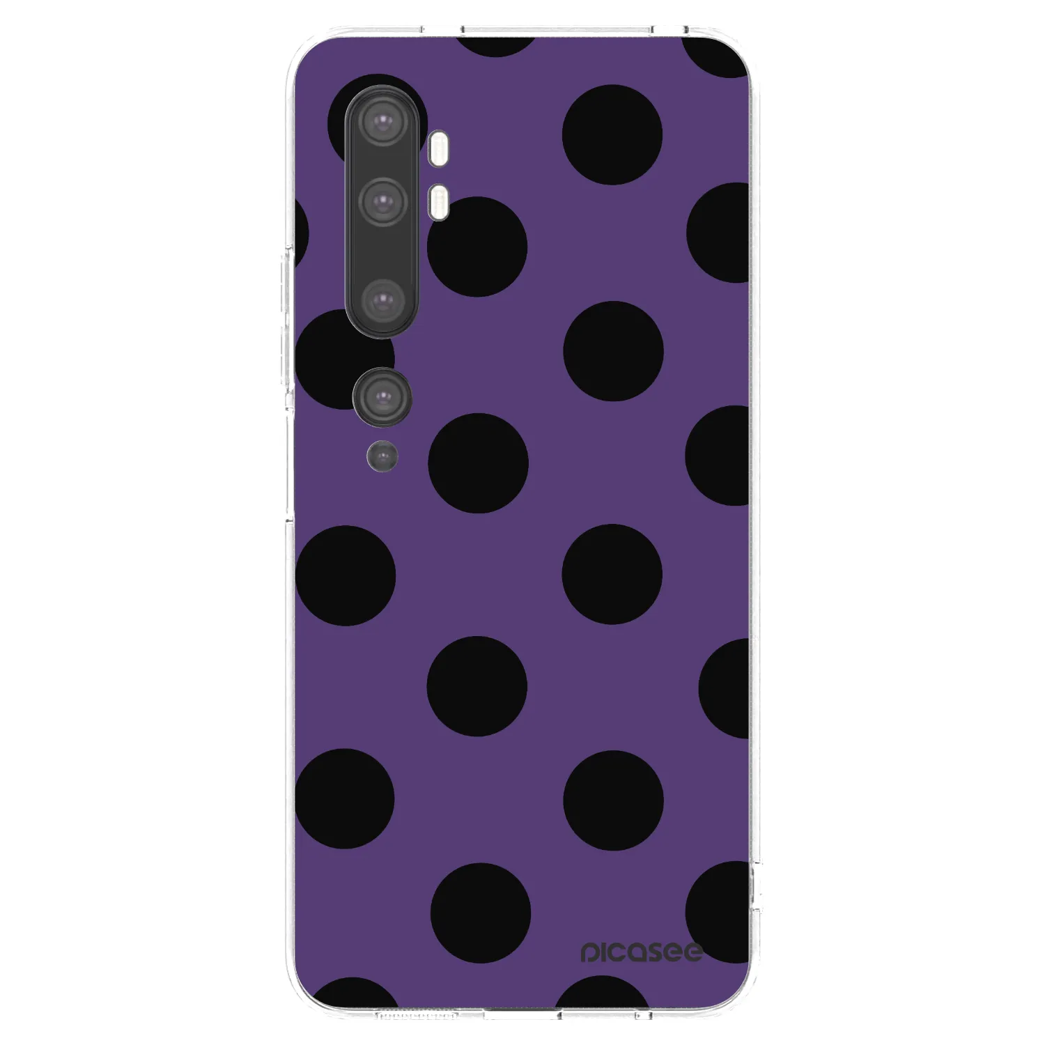 Picasee silikónový prehľadný obal pre Xiaomi Mi Note 10 (Pro) - Big flickers 2