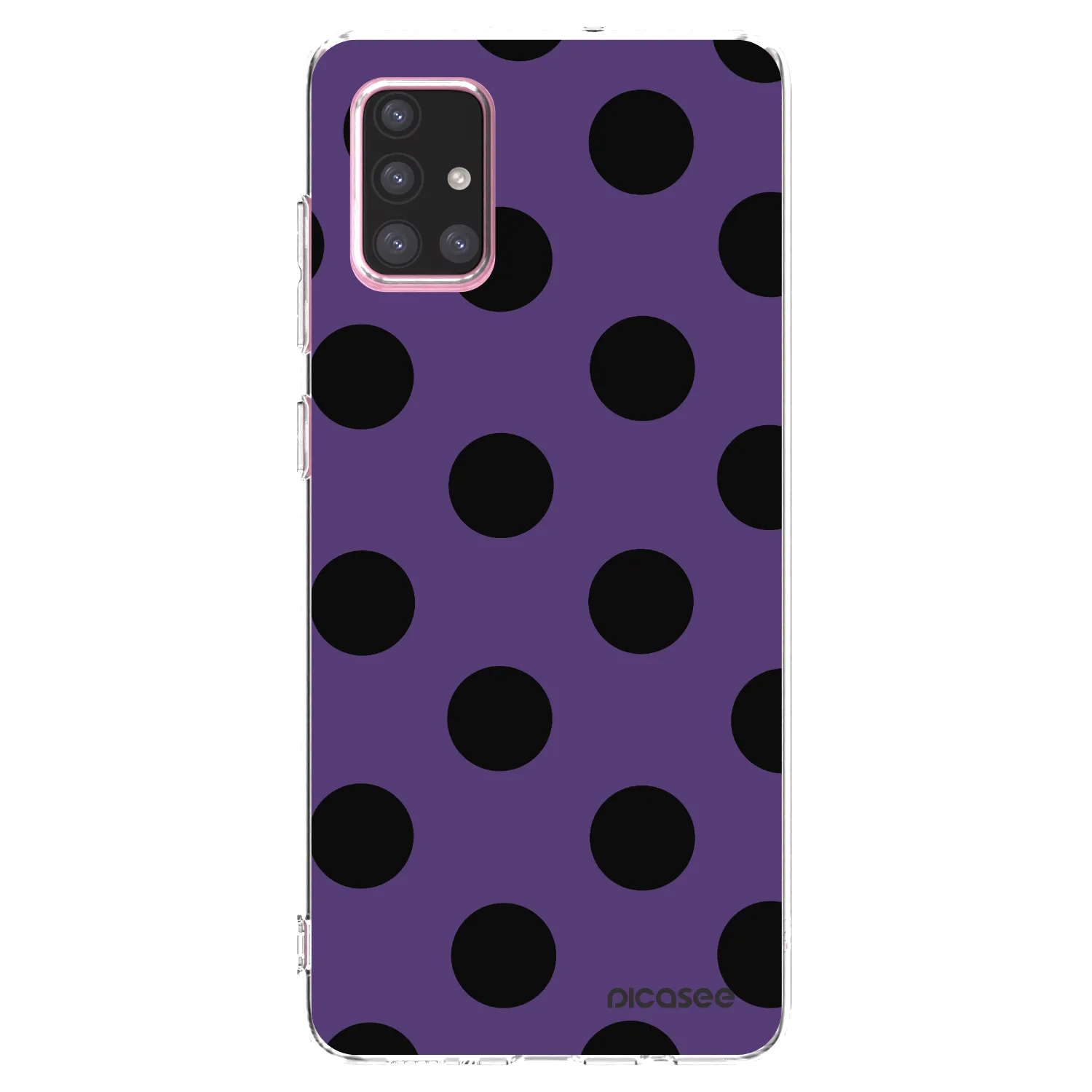 Picasee silikónový prehľadný obal pre Samsung Galaxy A71 A715F - Big flickers 2
