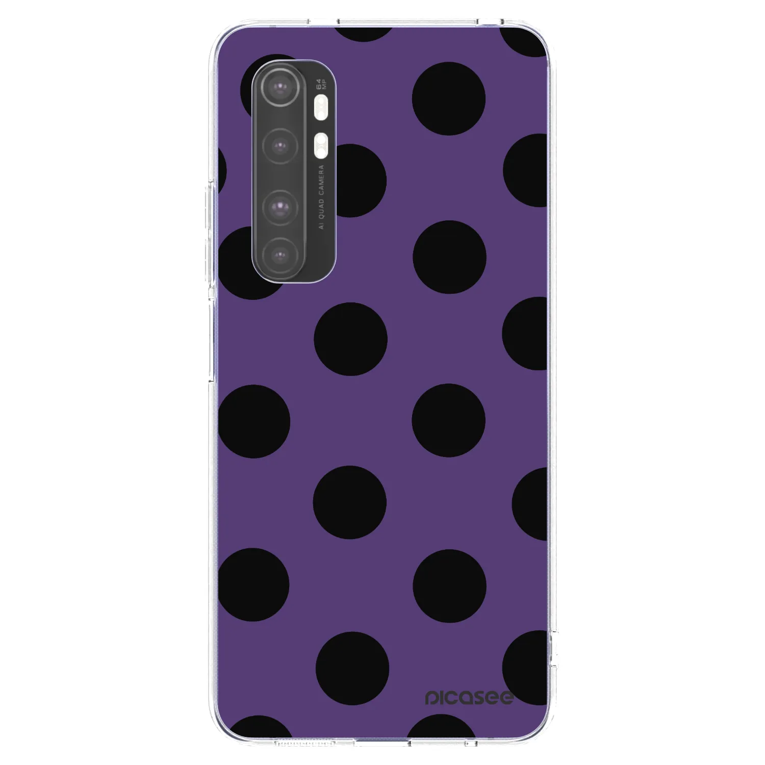 Picasee silikónový prehľadný obal pre Xiaomi Mi Note 10 Lite - Big flickers 2