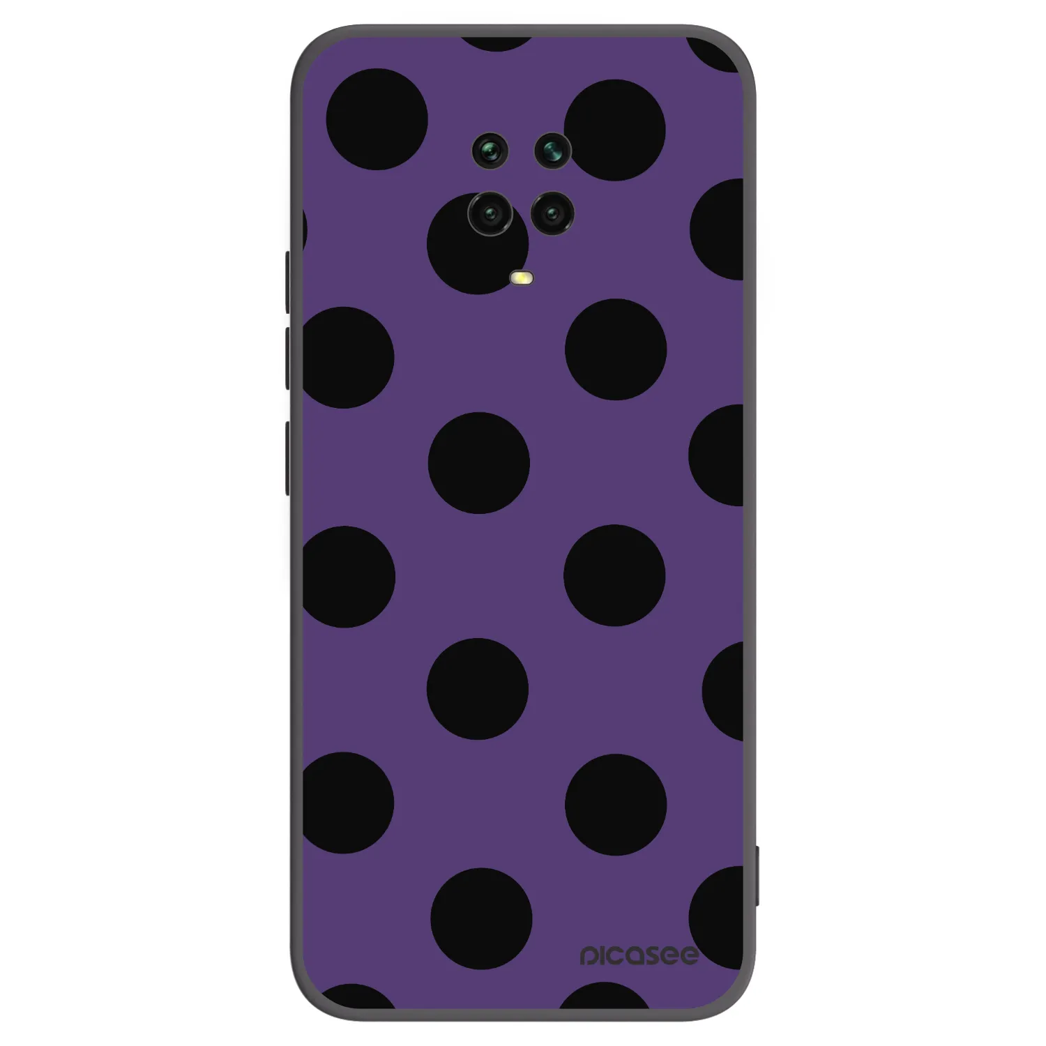 Picasee silikónový čierny obal pre Xiaomi Redmi Note 9S - Big flickers 2