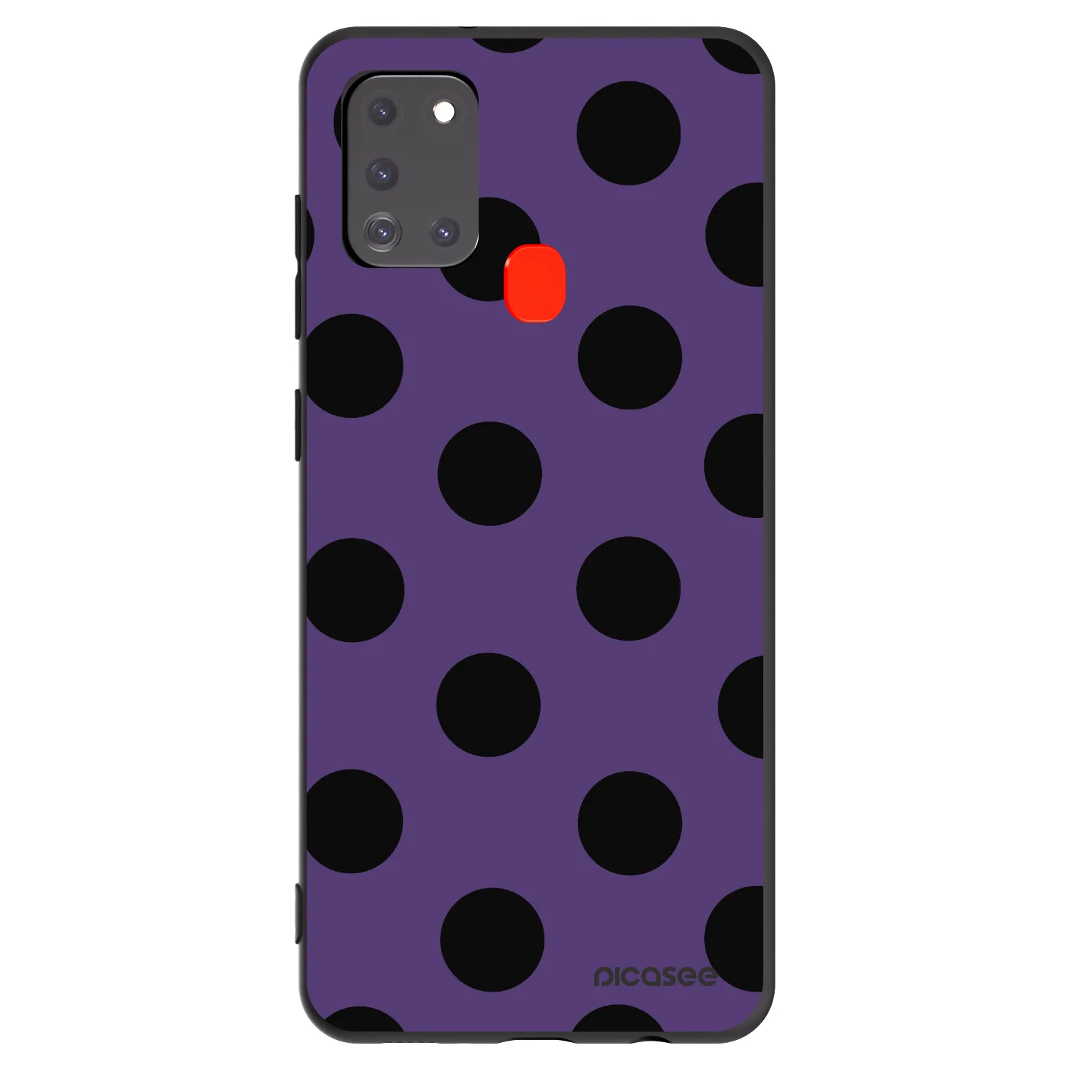 Picasee silikónový čierny obal pre Samsung Galaxy A21s - Big flickers 2