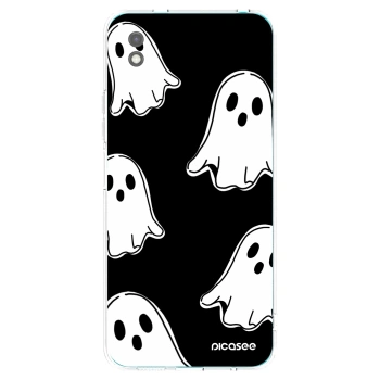 Picasee silikónový čierny obal pre Xiaomi Redmi 9A - Black ghosts