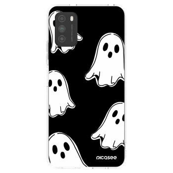 Picasee silikónový prehľadný obal pre Xiaomi Poco M3 - Black ghosts