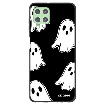 Picasee silikónový čierny obal pre Samsung Galaxy A22 A225F 4G - Black ghosts