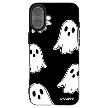 Picasee silikónový čierny obal pre Apple iPhone 16 Plus - Black ghosts