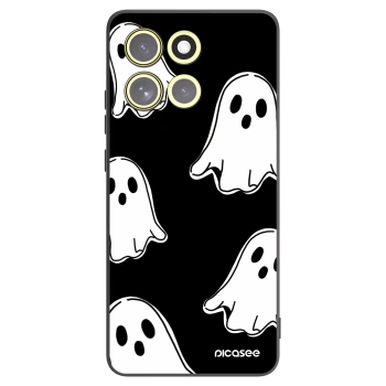 Picasee silikónový čierny obal pre Motorola Moto G86 Power 5G - Black ghosts