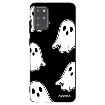 Picasee silikónový čierny obal pre Samsung Galaxy S20+ G985F - Black ghosts