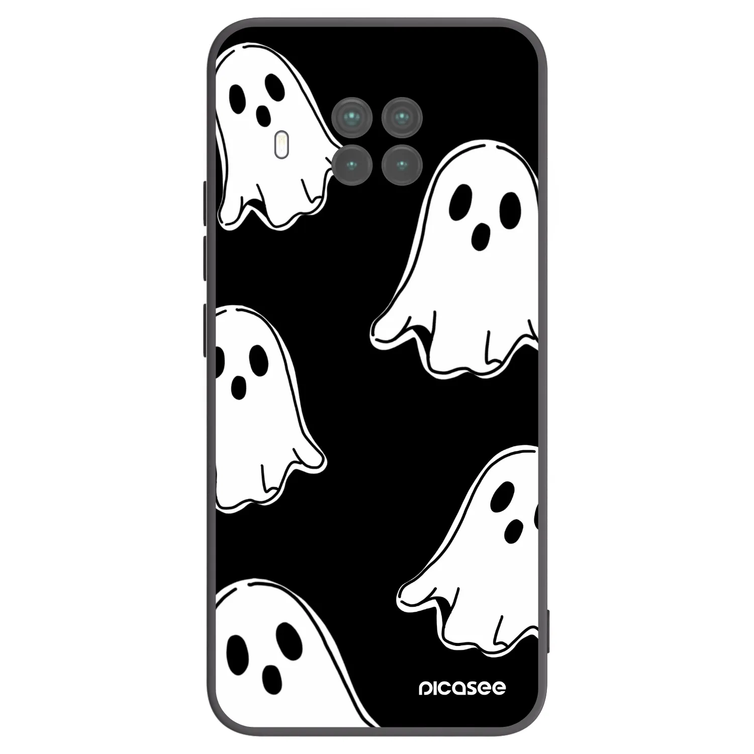 Picasee silikónový čierny obal pre Xiaomi Mi 10T Lite - Black ghosts