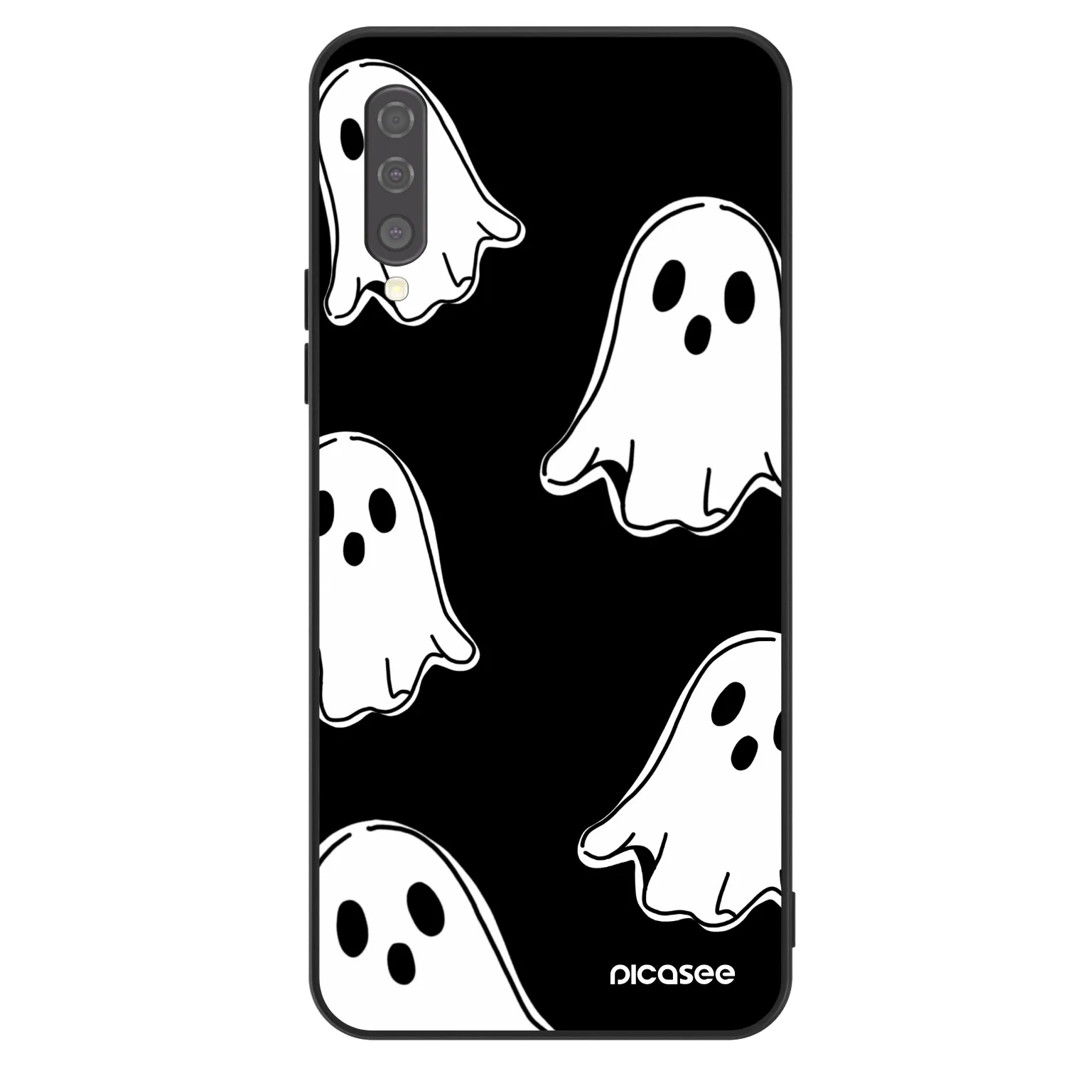 Picasee ULTIMATE CASE pro Samsung Galaxy A50 A505F - Black ghosts