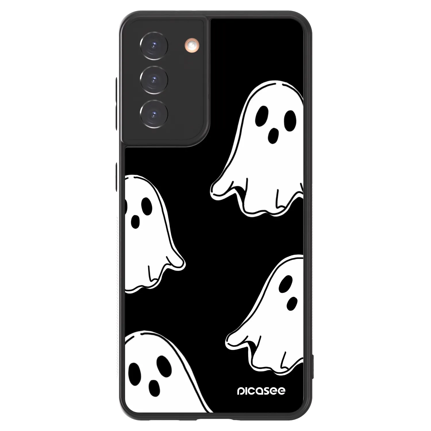 Picasee ULTIMATE CASE pro Samsung Galaxy S21 5G G991B - Black ghosts