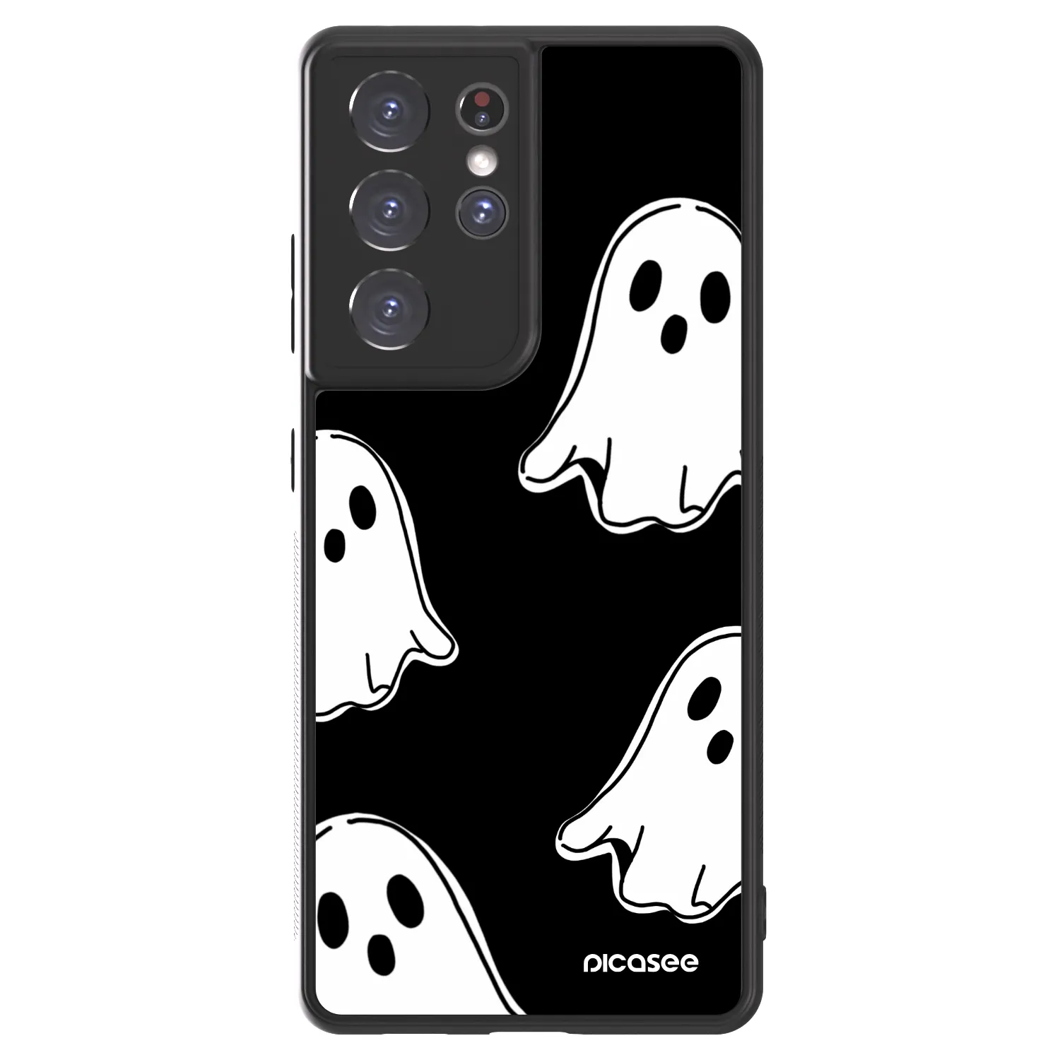 Picasee ULTIMATE CASE pro Samsung Galaxy S21 Ultra 5G G998B - Black ghosts