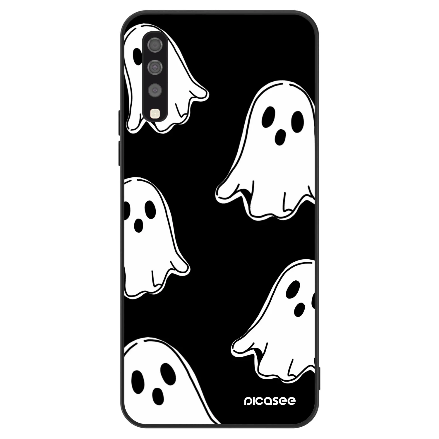 Picasee ULTIMATE CASE pro Samsung Galaxy A70 A705F - Black ghosts