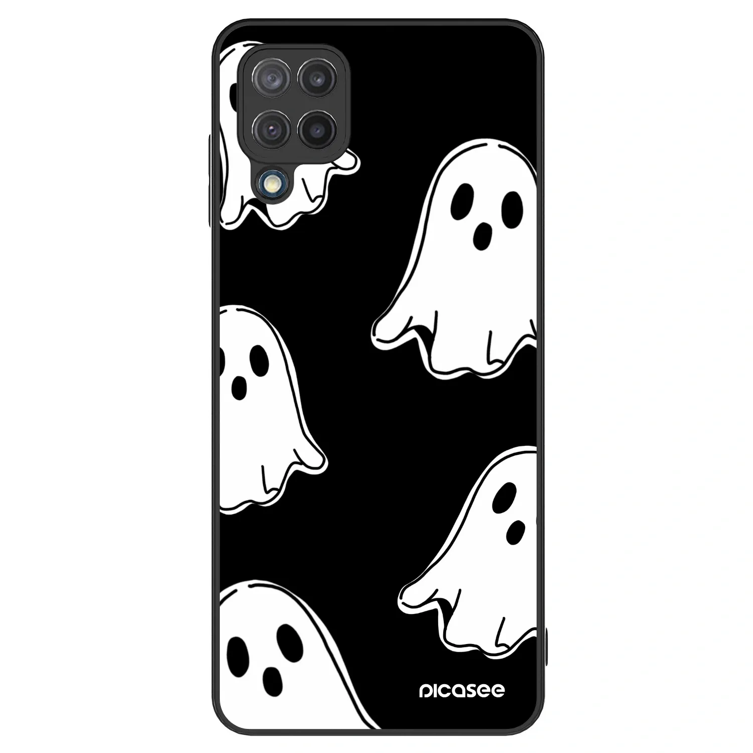Picasee ULTIMATE CASE pro Samsung Galaxy M12 M127F - Black ghosts
