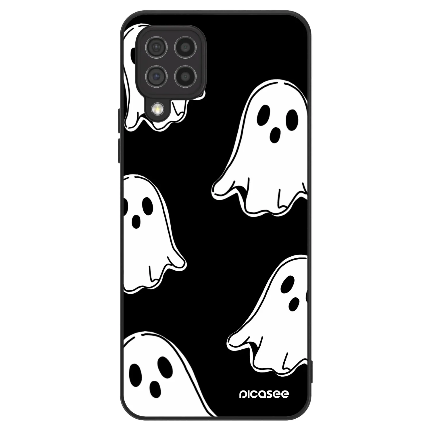 Picasee ULTIMATE CASE pro Samsung Galaxy A22 A225F 4G - Black ghosts