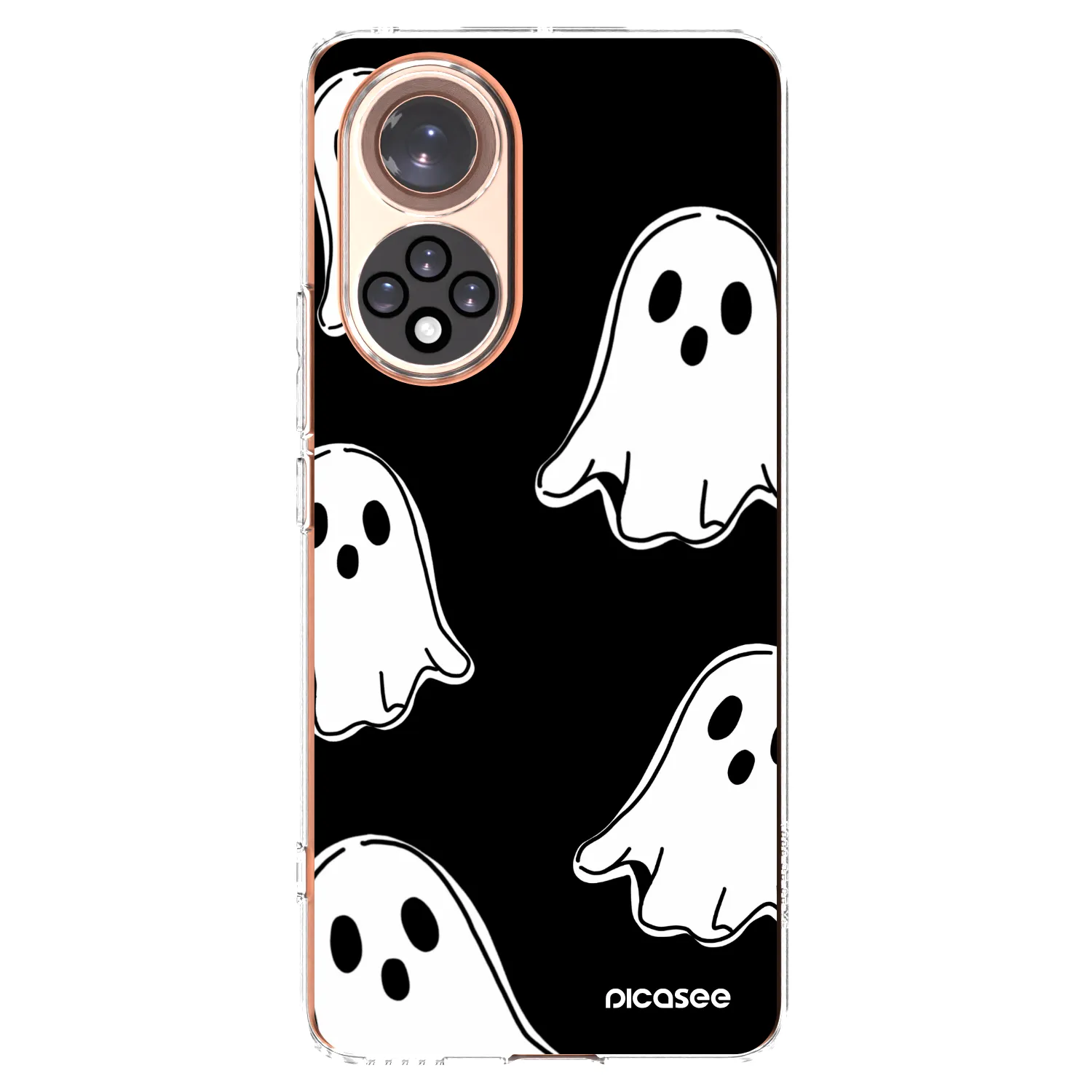 Picasee silikónový prehľadný obal pre Huawei Nova 9 - Black ghosts