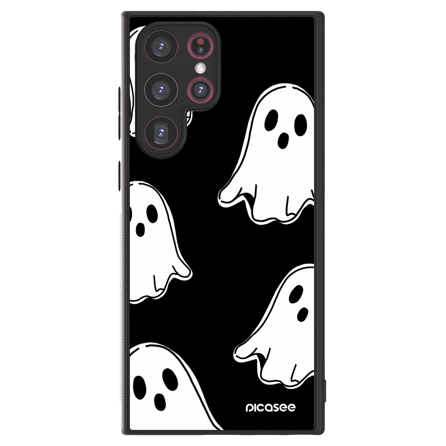 Picasee ULTIMATE CASE pro Samsung Galaxy S22 Ultra 5G - Black ghosts