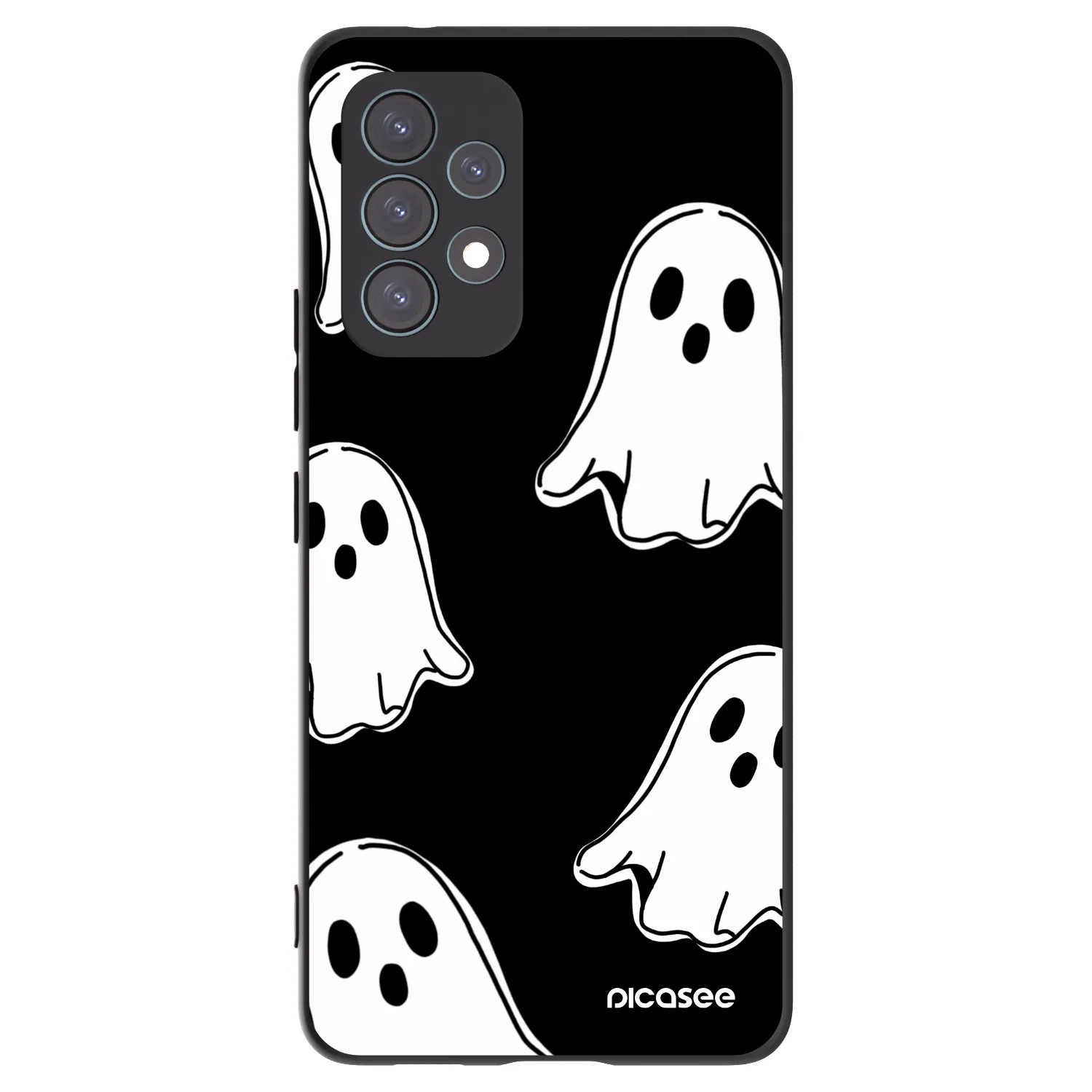 Picasee silikónový čierny obal pre Samsung Galaxy A53 5G A536 - Black ghosts
