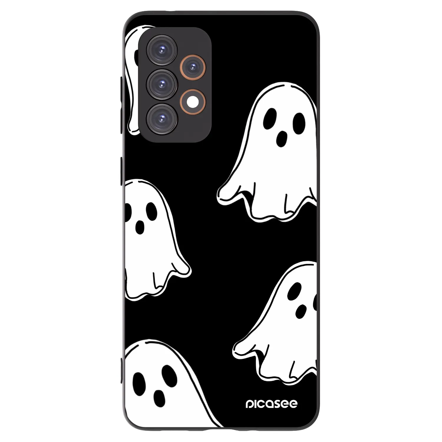 Picasee silikónový čierny obal pre Samsung Galaxy A33 5G A336 - Black ghosts