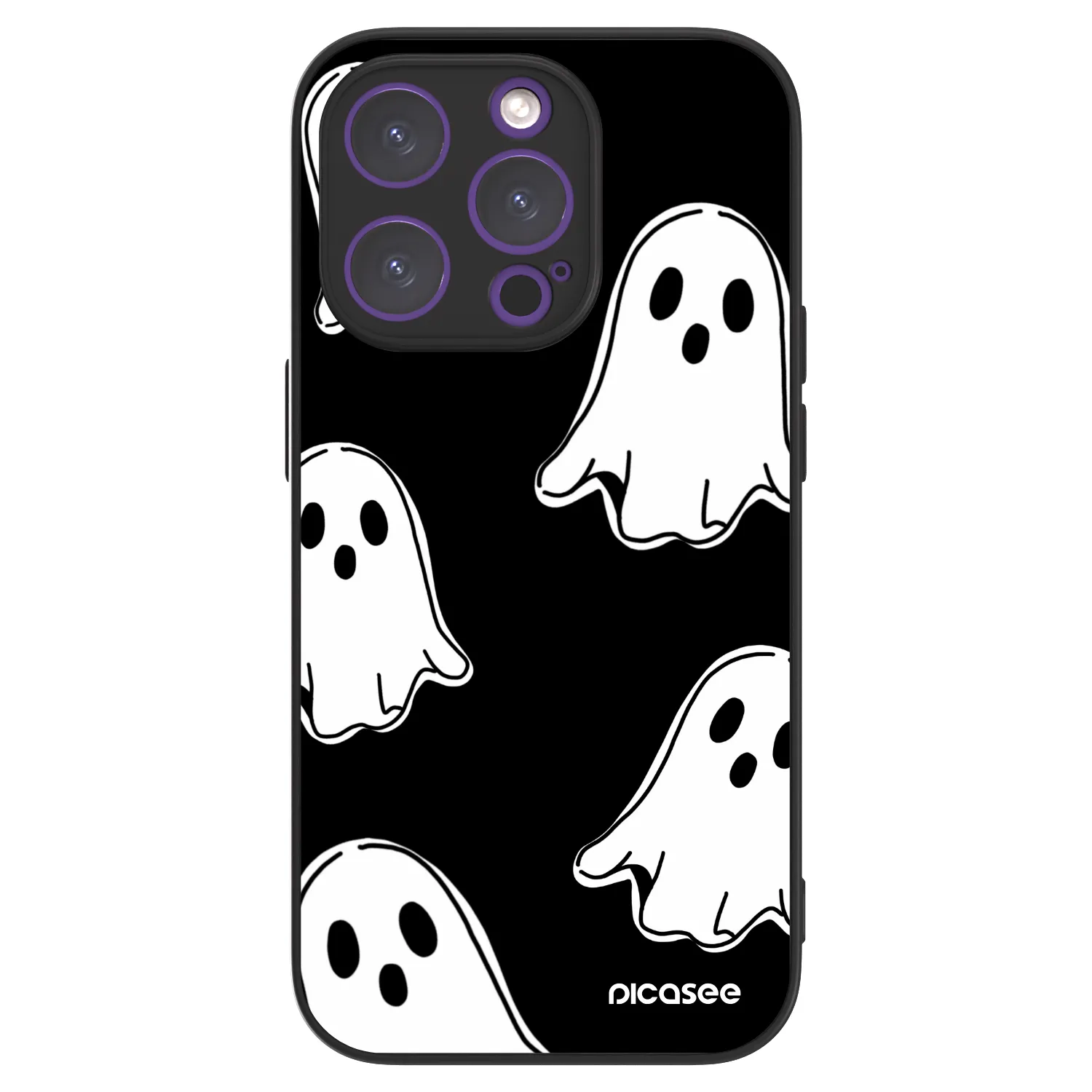 Picasee ULTIMATE CASE pro Apple iPhone 14 Pro - Black ghosts