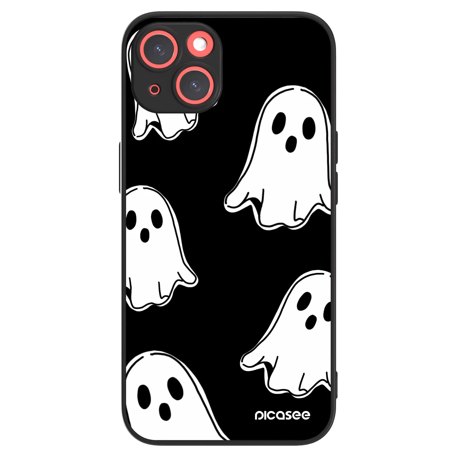Picasee ULTIMATE CASE MagSafe pro Apple iPhone 13 - Black ghosts