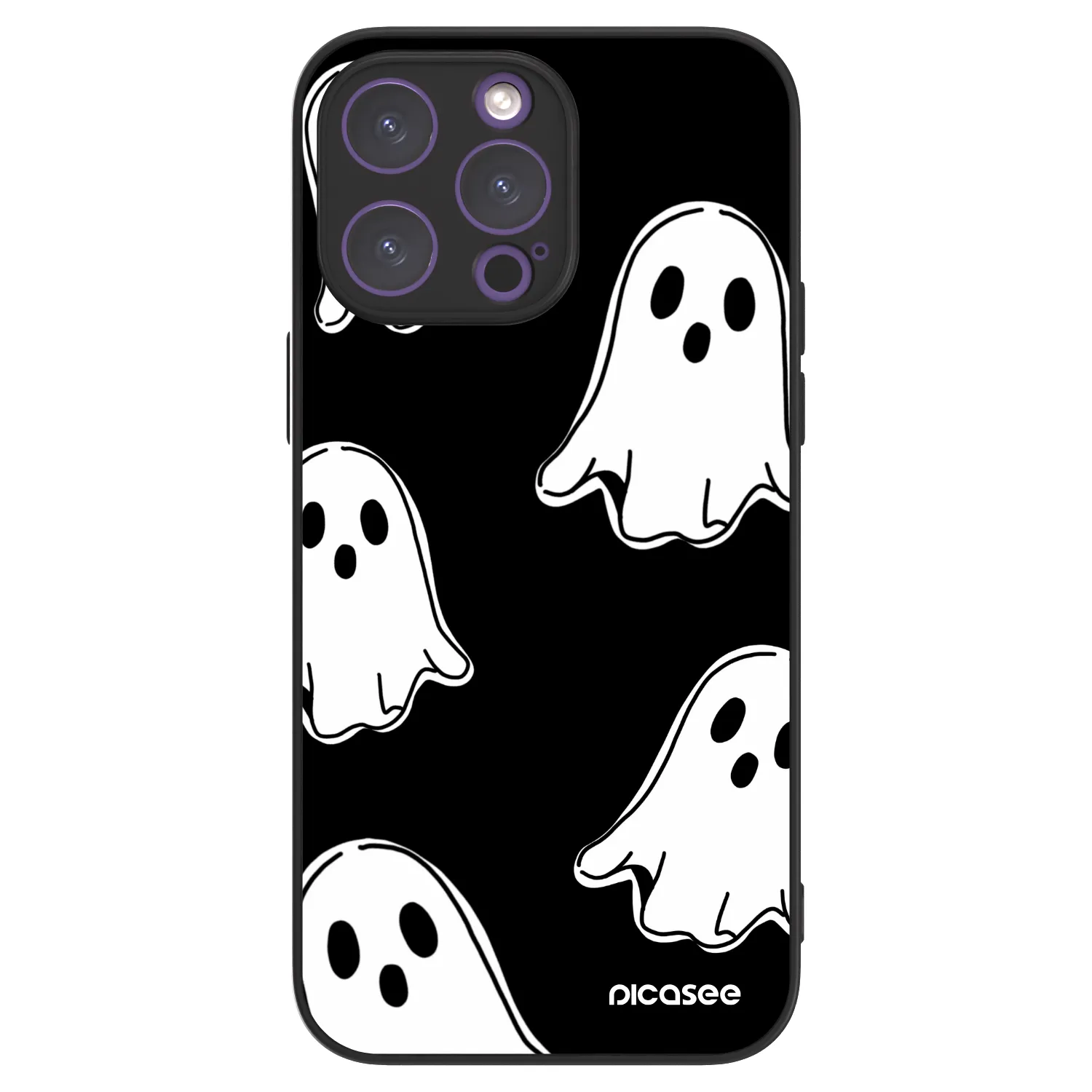Picasee ULTIMATE CASE MagSafe pro Apple iPhone 14 Pro Max - Black ghosts