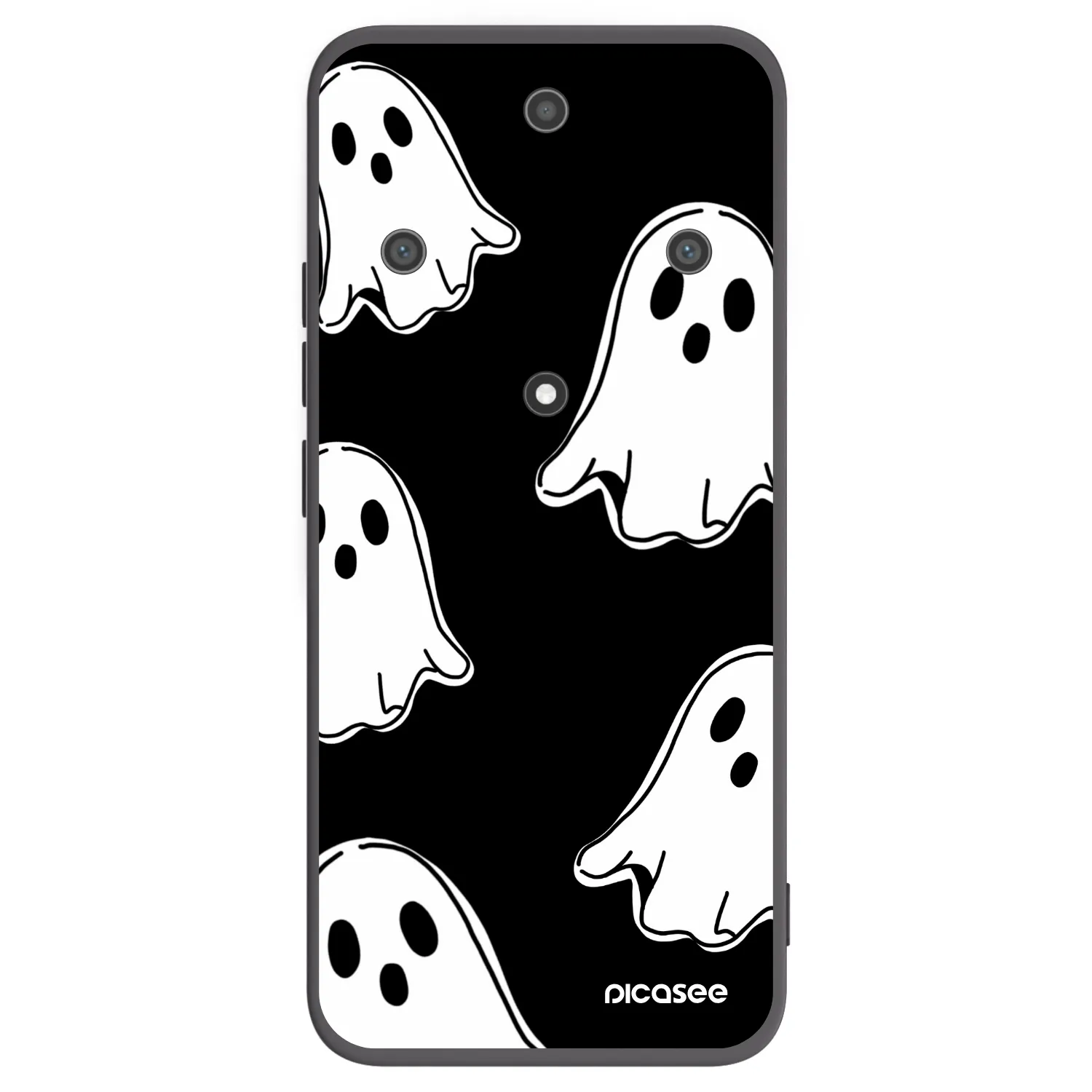 Picasee silikónový čierny obal pre Honor Magic5 Lite 5G - Black ghosts