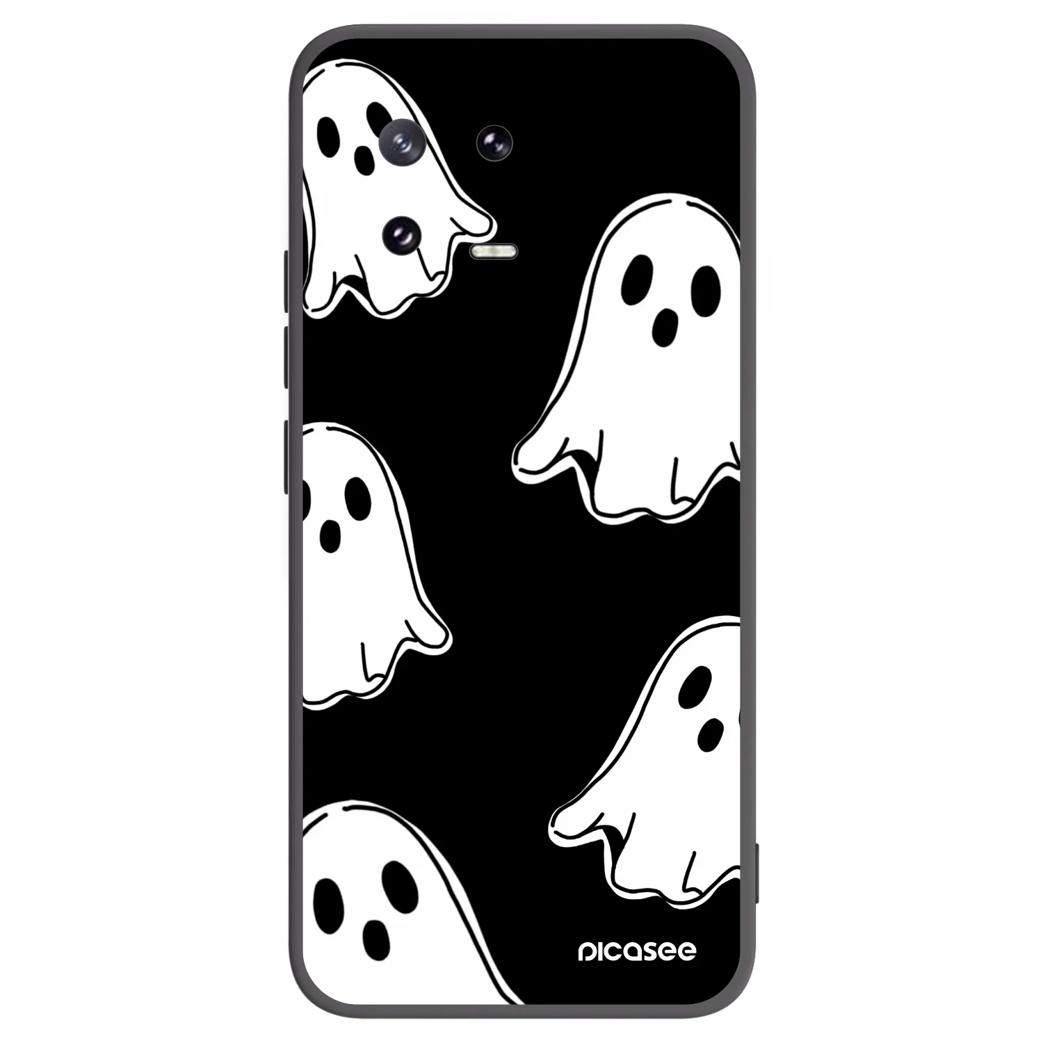 Picasee silikónový čierny obal pre Xiaomi 13 Pro - Black ghosts