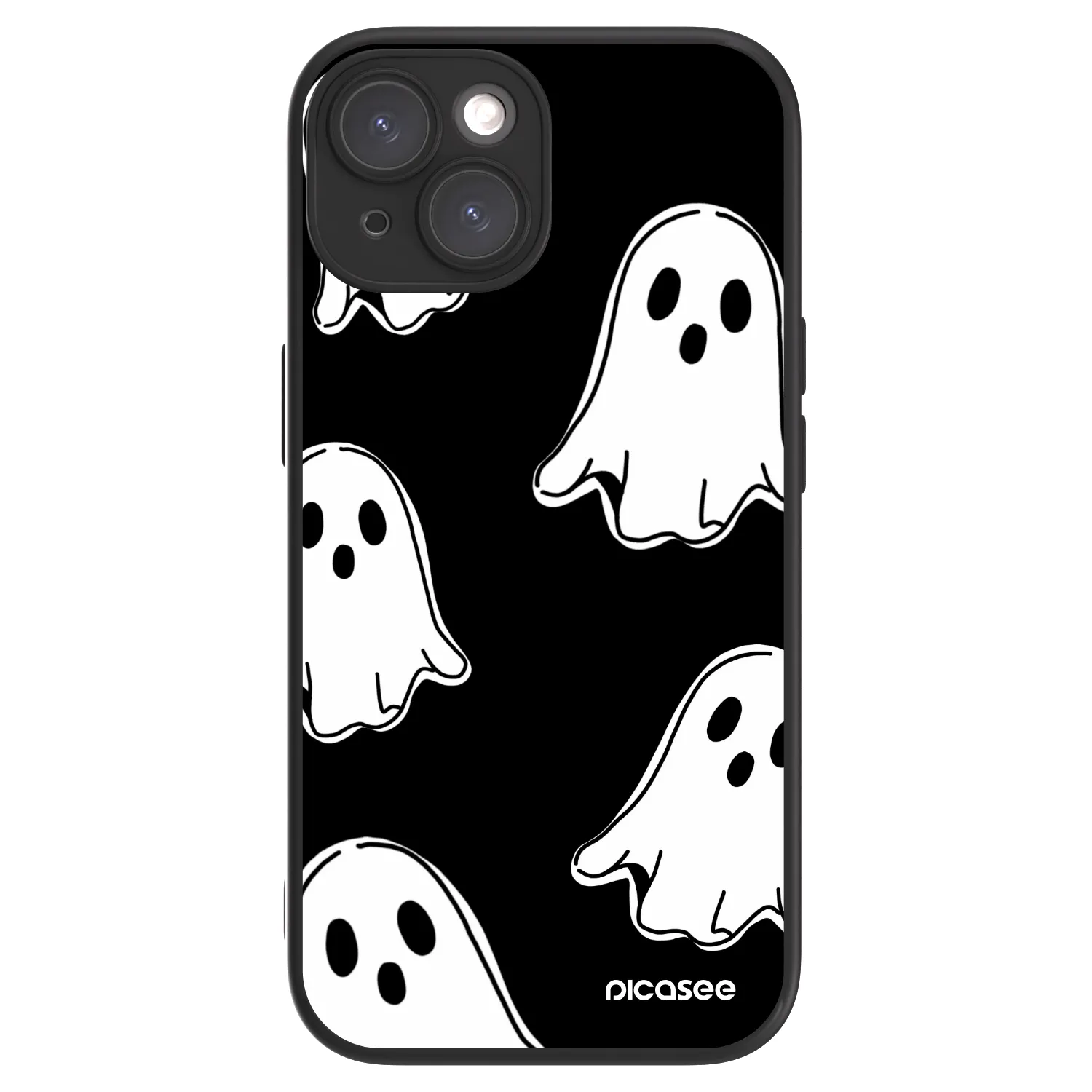 Picasee ULTIMATE CASE MagSafe pro Apple iPhone 15 - Black ghosts