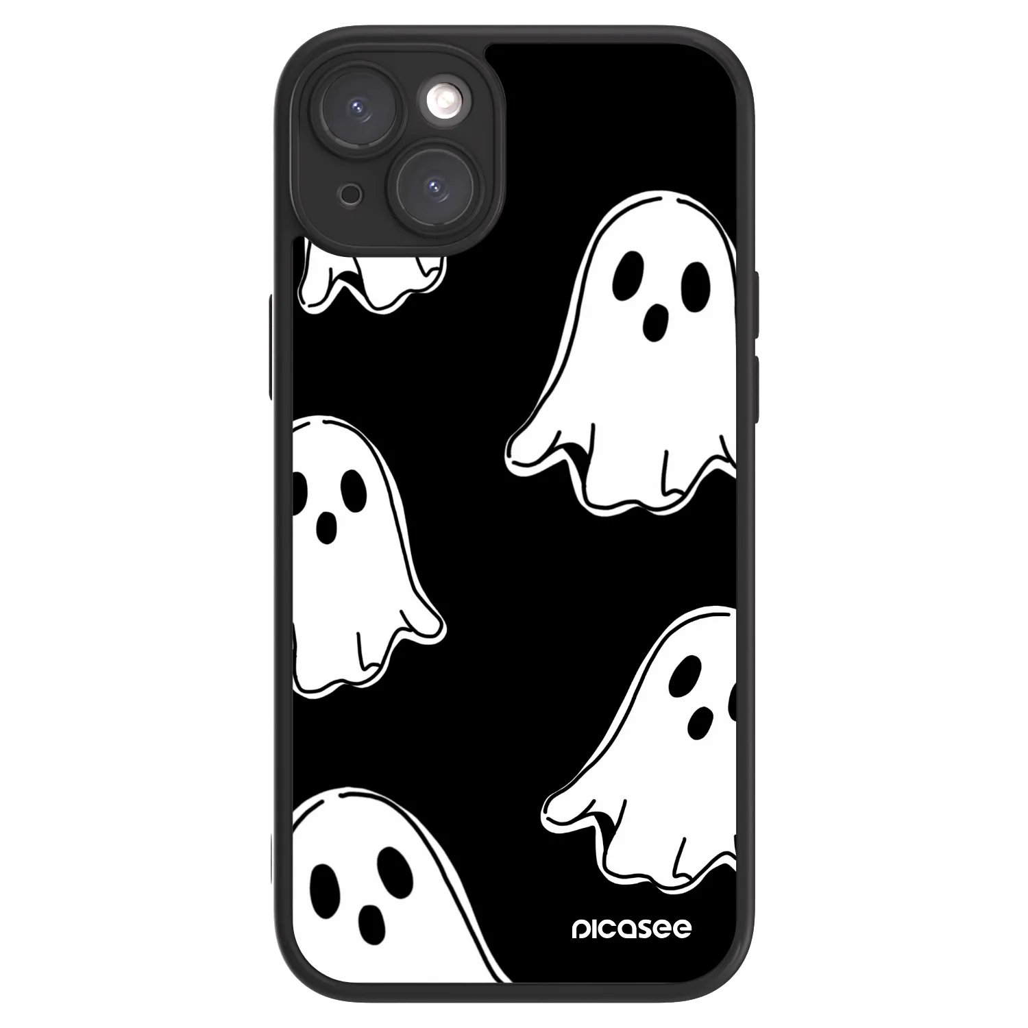 Picasee ULTIMATE CASE pro Apple iPhone 15 Plus - Black ghosts
