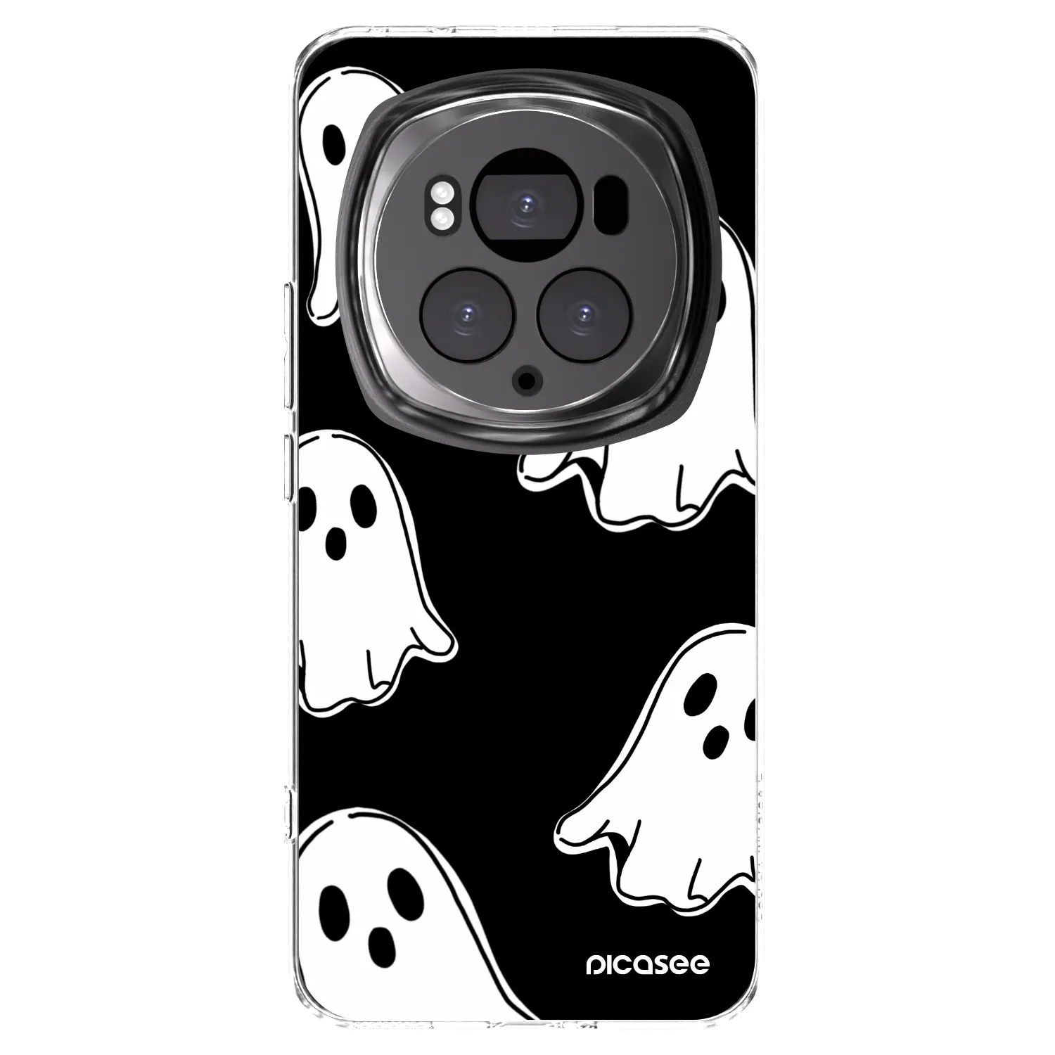 Picasee silikónový prehľadný obal pre Honor Magic6 Pro - Black ghosts