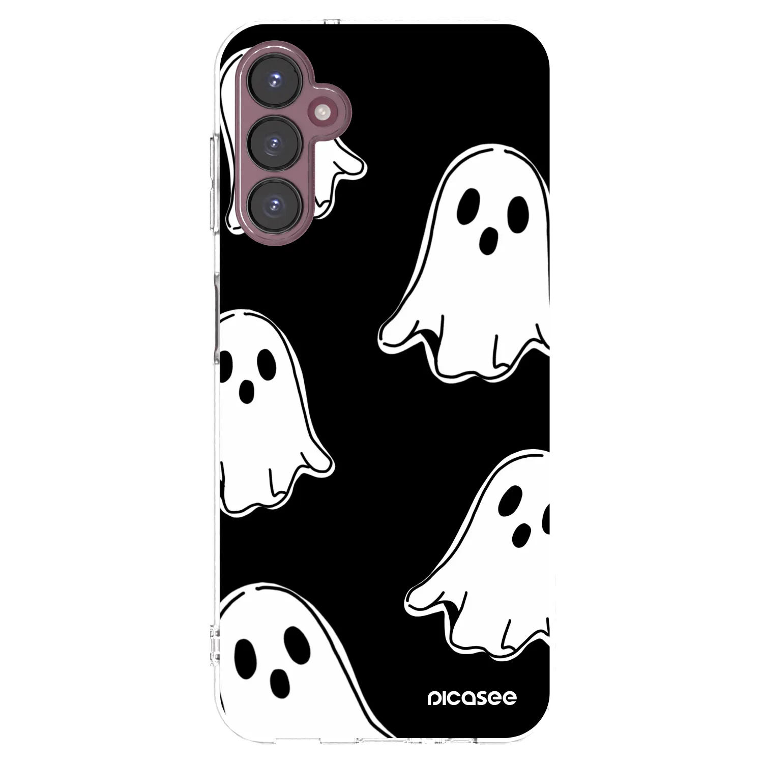 Picasee silikónový prehľadný obal pre Samsung Galaxy A05s A057G - Black ghosts