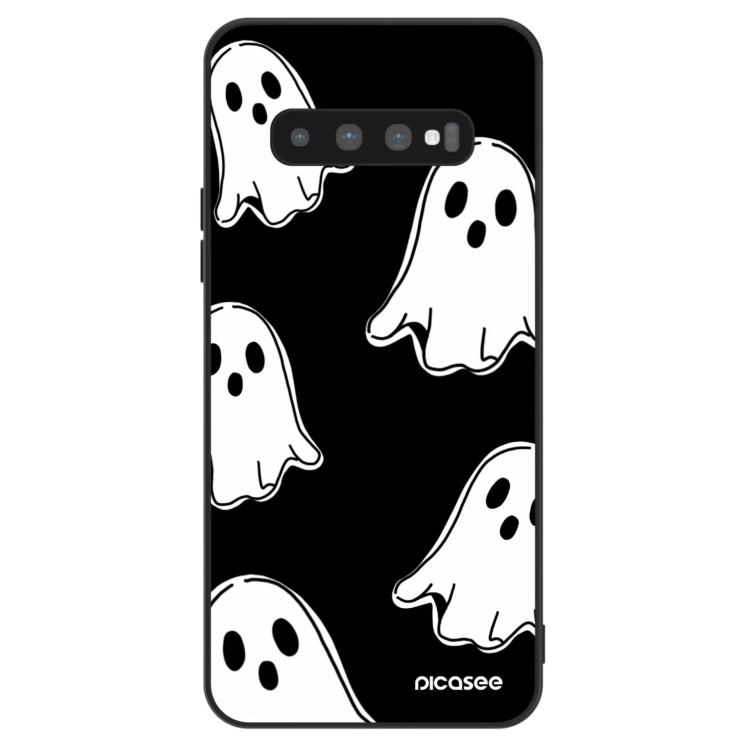 Picasee ULTIMATE CASE pro Samsung Galaxy S10 Plus G975 - Black ghosts