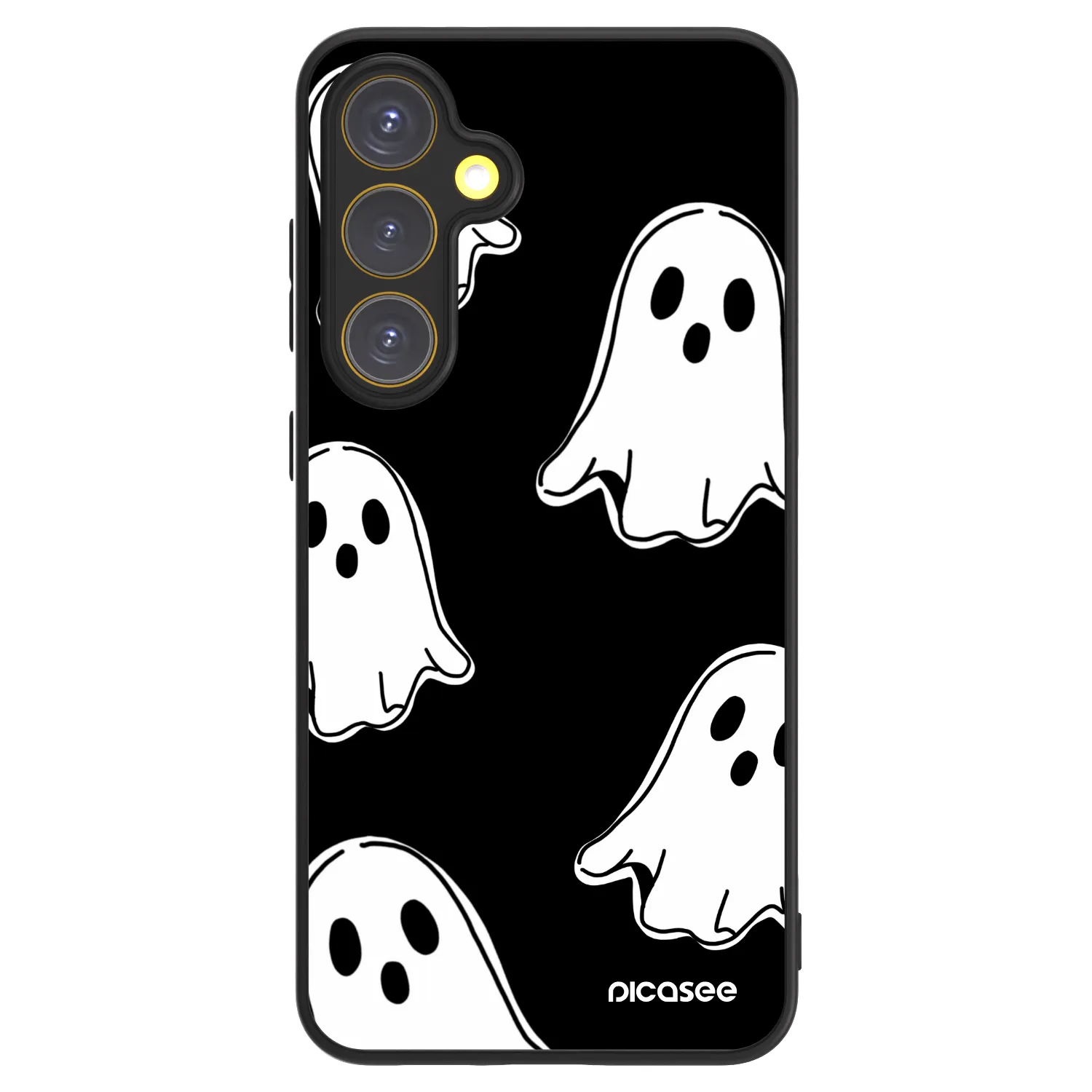 Picasee ULTIMATE CASE PowerShare pro Samsung Galaxy S24 FE S721B - Black ghosts