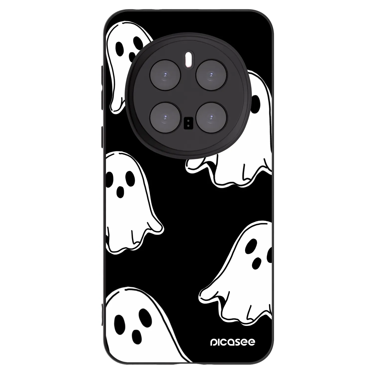 Picasee silikónový čierny obal pre Honor Magic7 Pro 5G - Black ghosts