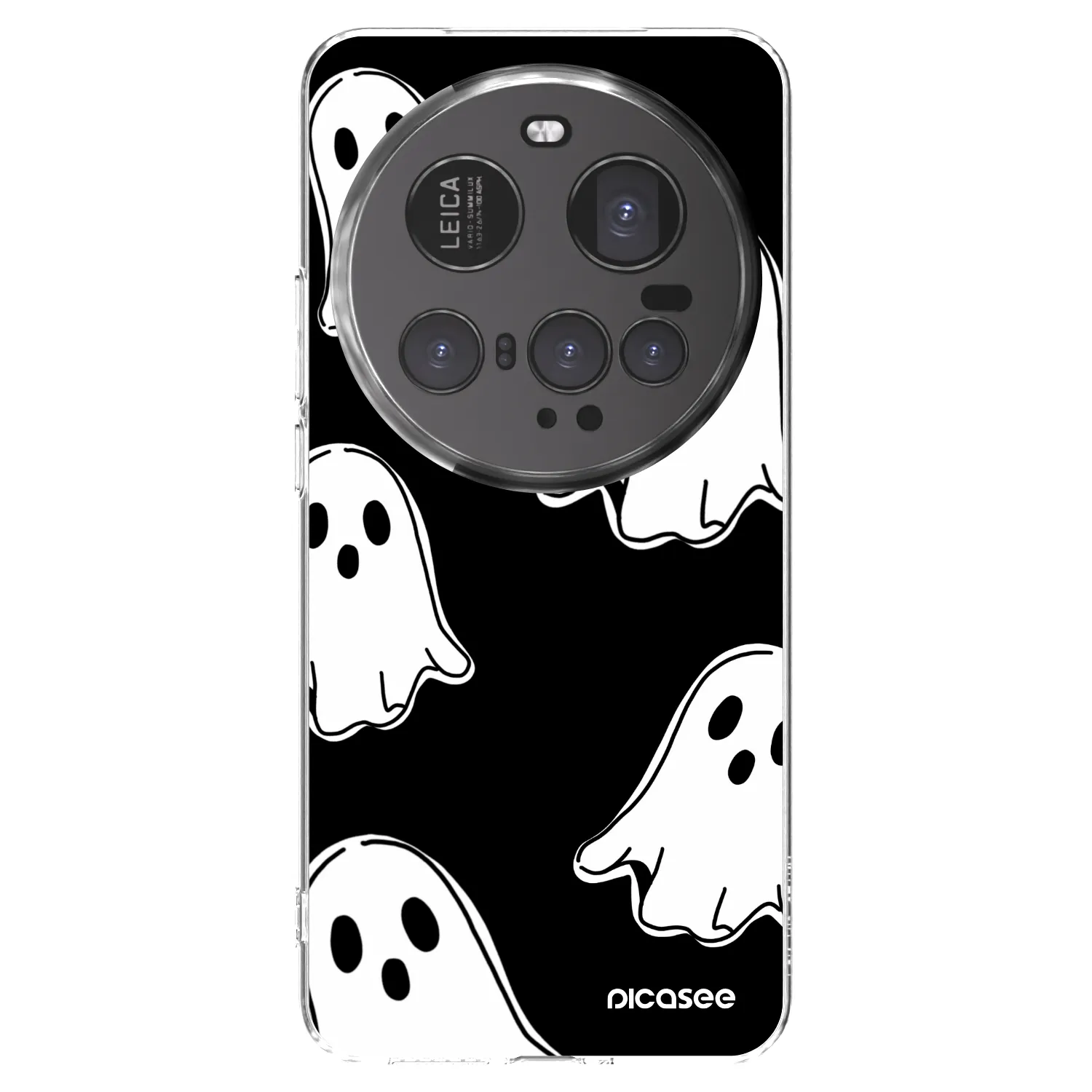 Picasee silikónový prehľadný obal pre Xiaomi 15 Ultra - Black ghosts