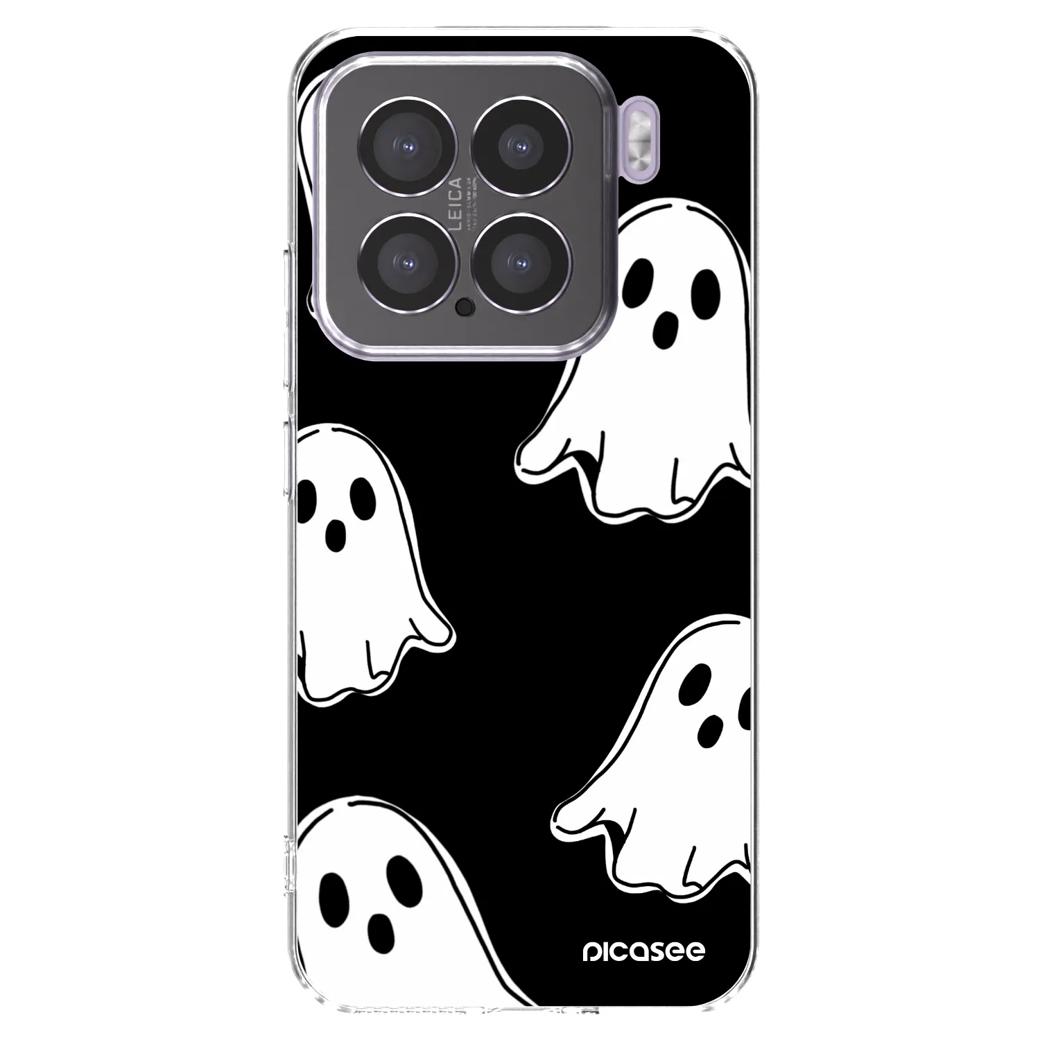 Picasee silikónový prehľadný obal pre Xiaomi 15 - Black ghosts