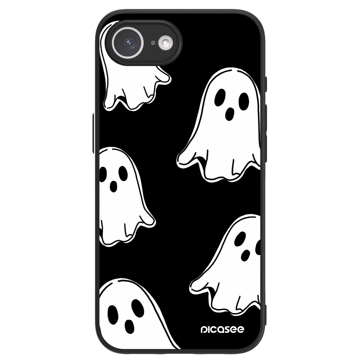 Picasee ULTIMATE CASE MagSafe pro Apple iPhone 16e - Black ghosts