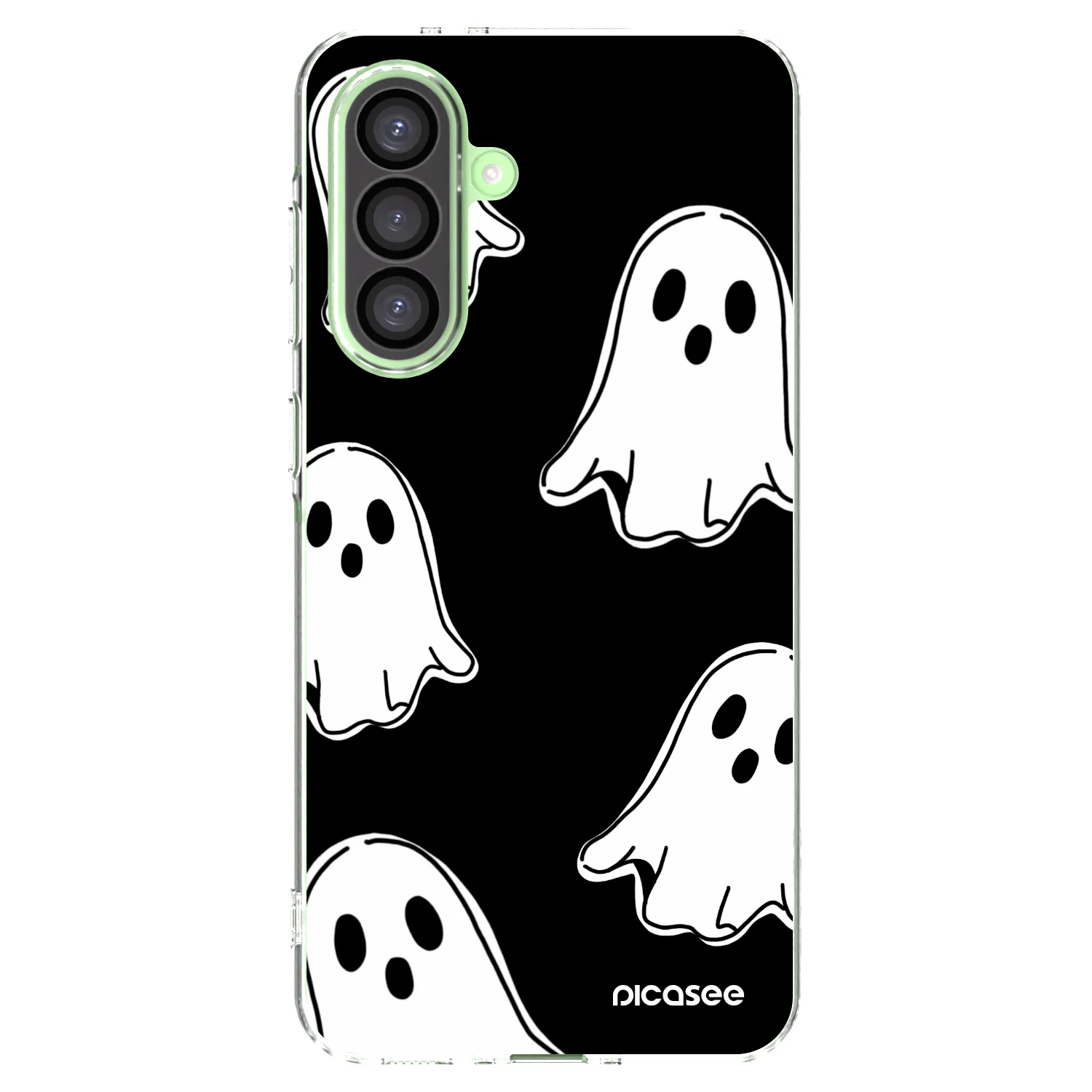 Picasee silikónový prehľadný obal pre Samsung Galaxy A26 5G A266B - Black ghosts