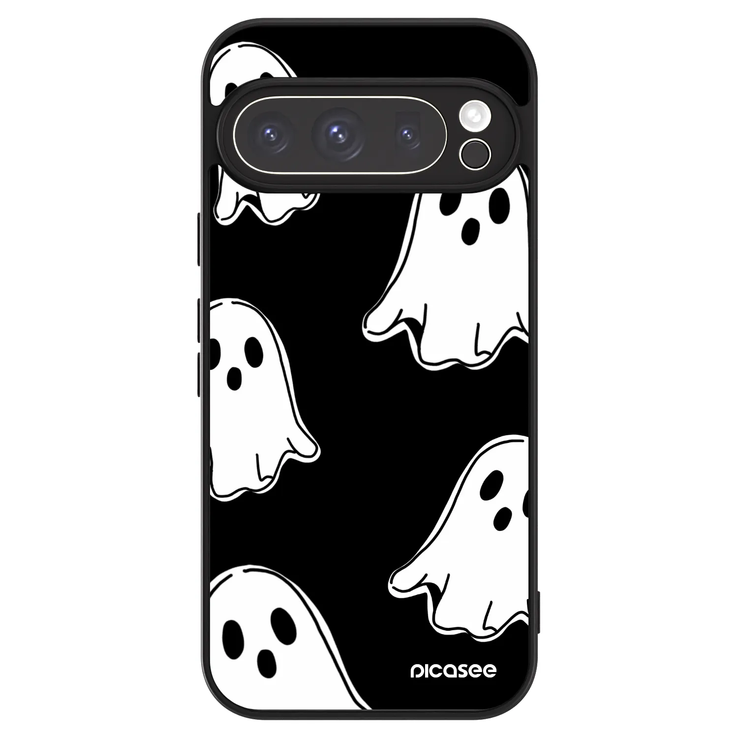 Picasee ULTIMATE CASE pro Google Pixel 9 Pro - Black ghosts