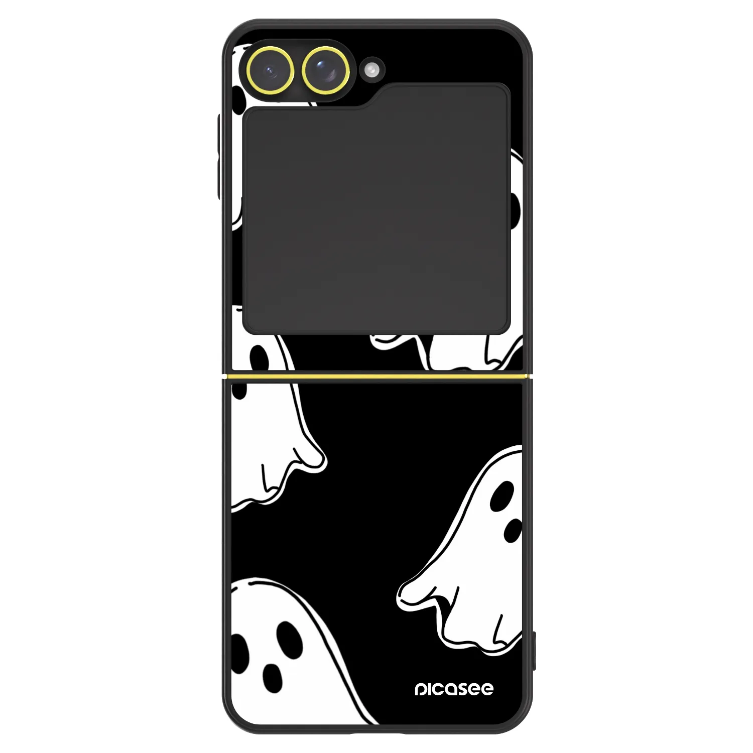 Picasee ULTIMATE CASE pro Samsung Galaxy Z Flip5 5G - Black ghosts