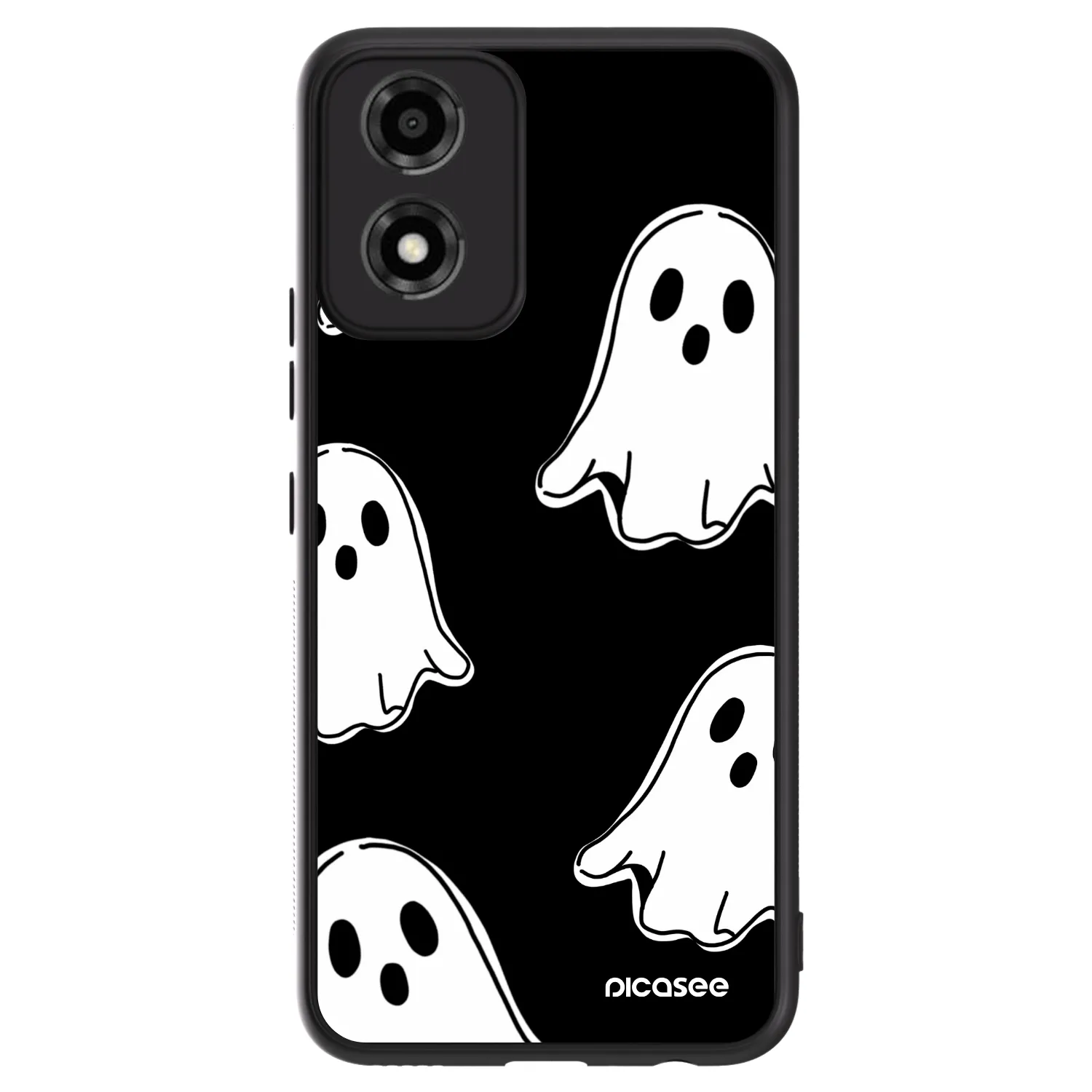 Picasee ULTIMATE CASE pro Motorola Moto E14 - Black ghosts