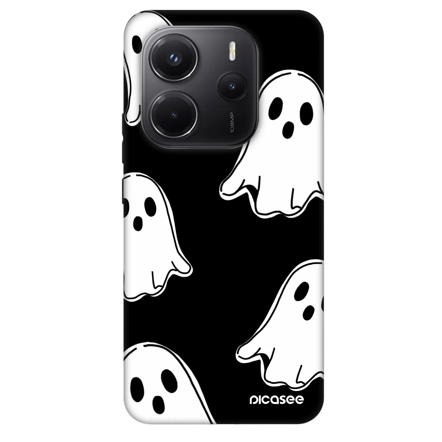 Picasee Fashion Case pre Xiaomi Redmi Note 14 5G - Black ghosts