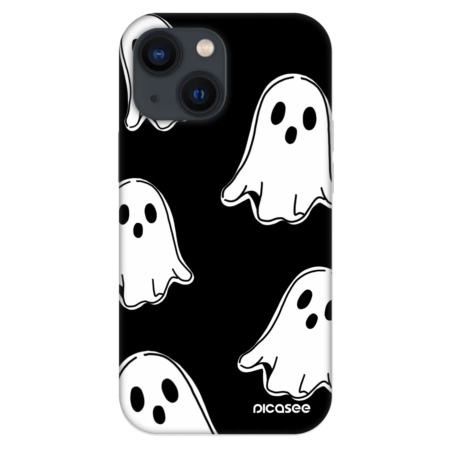 Picasee Fashion Case pre Apple iPhone 13 mini - Black ghosts