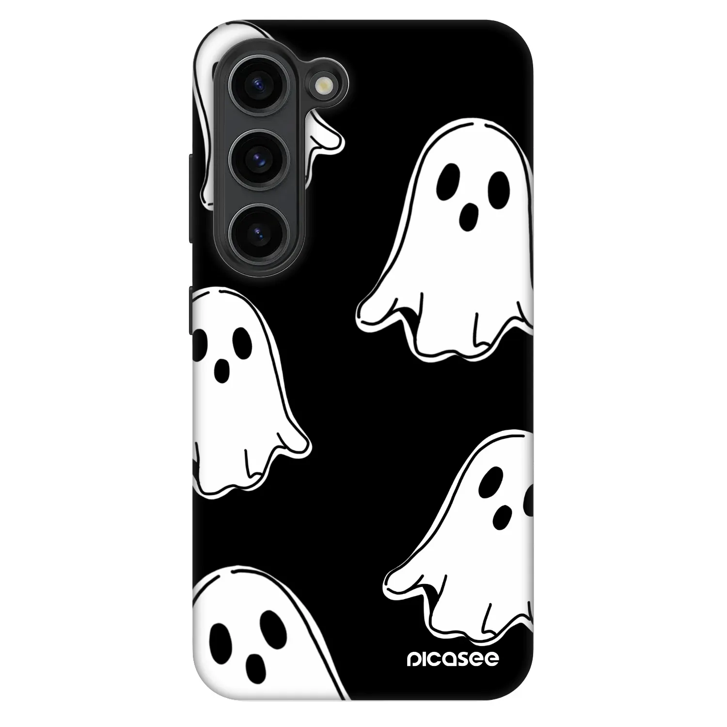 Picasee Fashion Case pre Samsung Galaxy S23 5G - Black ghosts