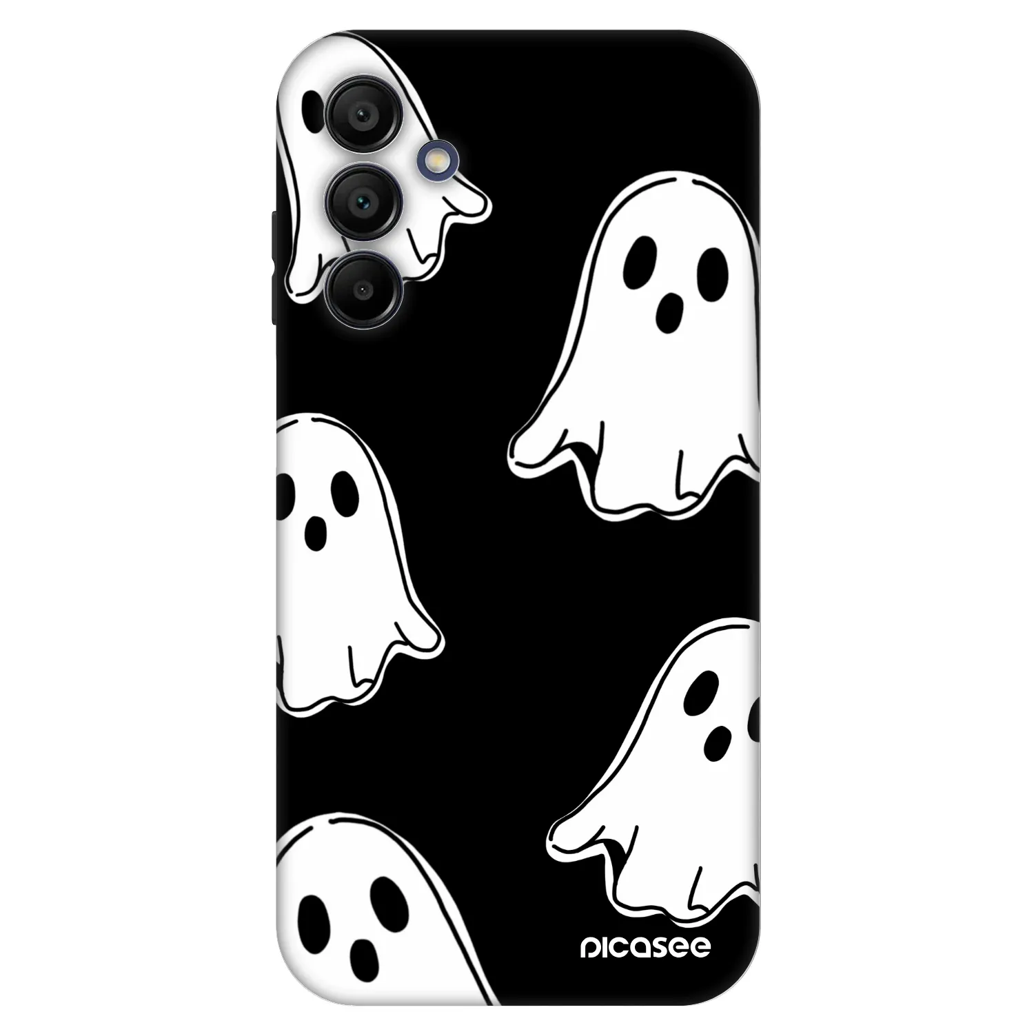 Picasee Fashion Case pre Samsung Galaxy A15 A156B 5G - Black ghosts