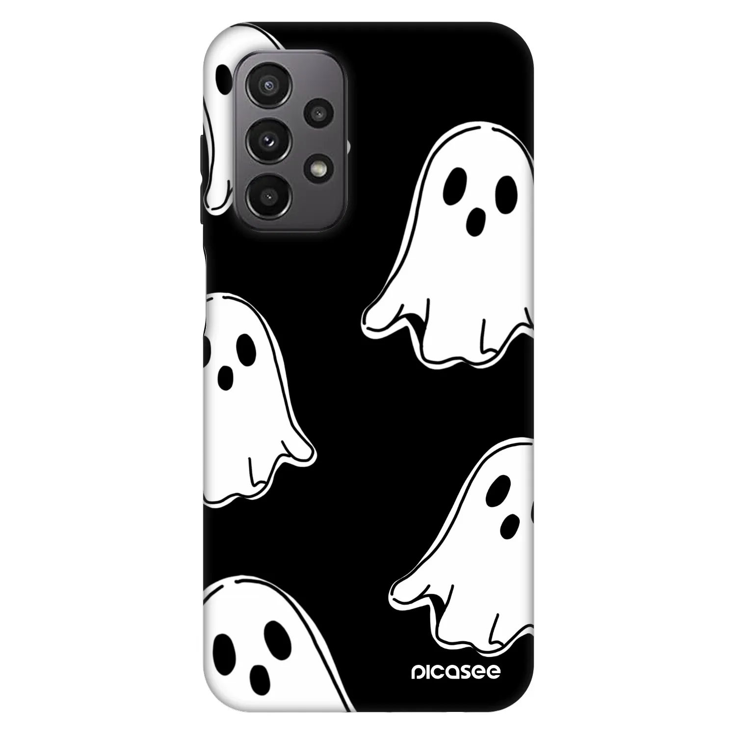 Picasee Fashion Case pre Samsung Galaxy A23 A235F 4G - Black ghosts