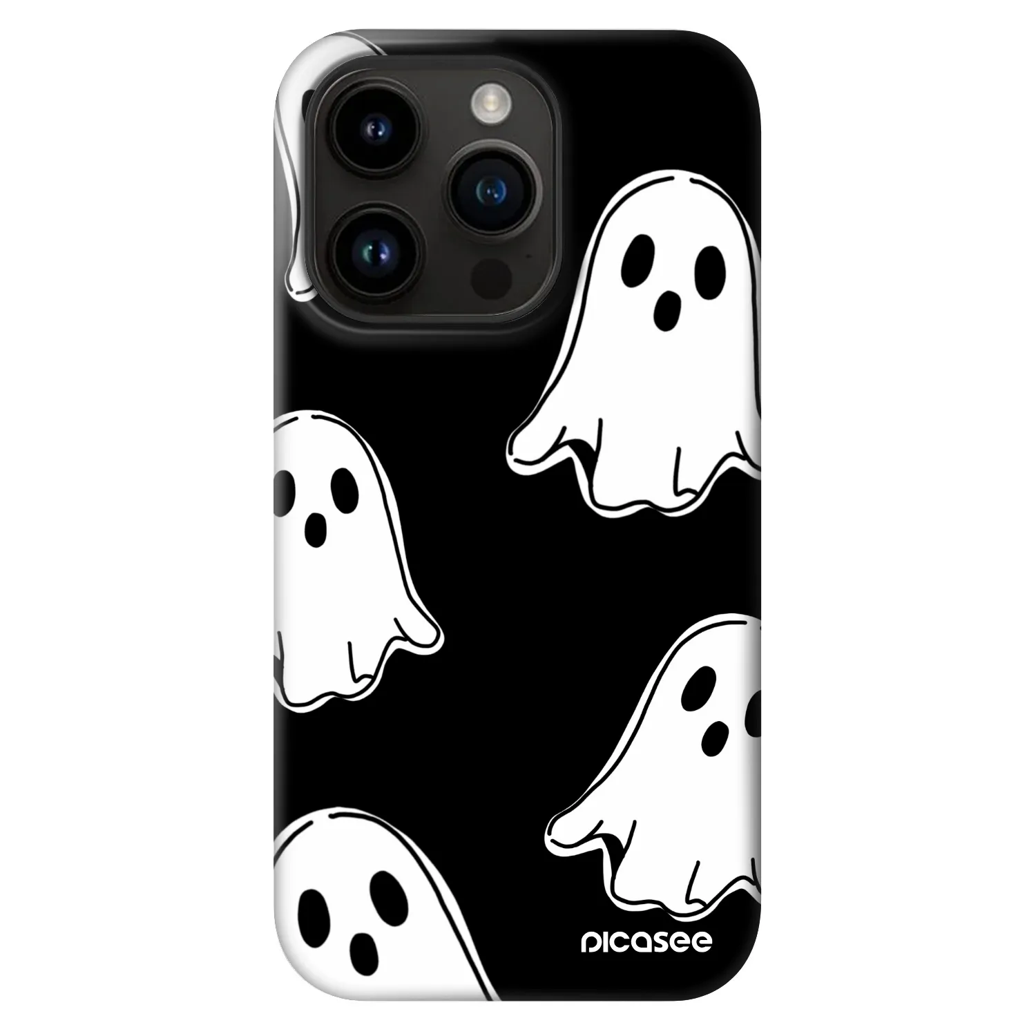 Picasee Fashion Case MagSafe pre Apple iPhone 14 Pro - Black ghosts