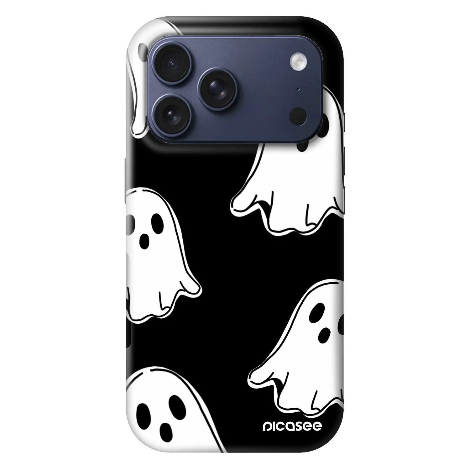 Picasee Fashion Case MagSafe pre Apple iPhone 17 Pro - Black ghosts