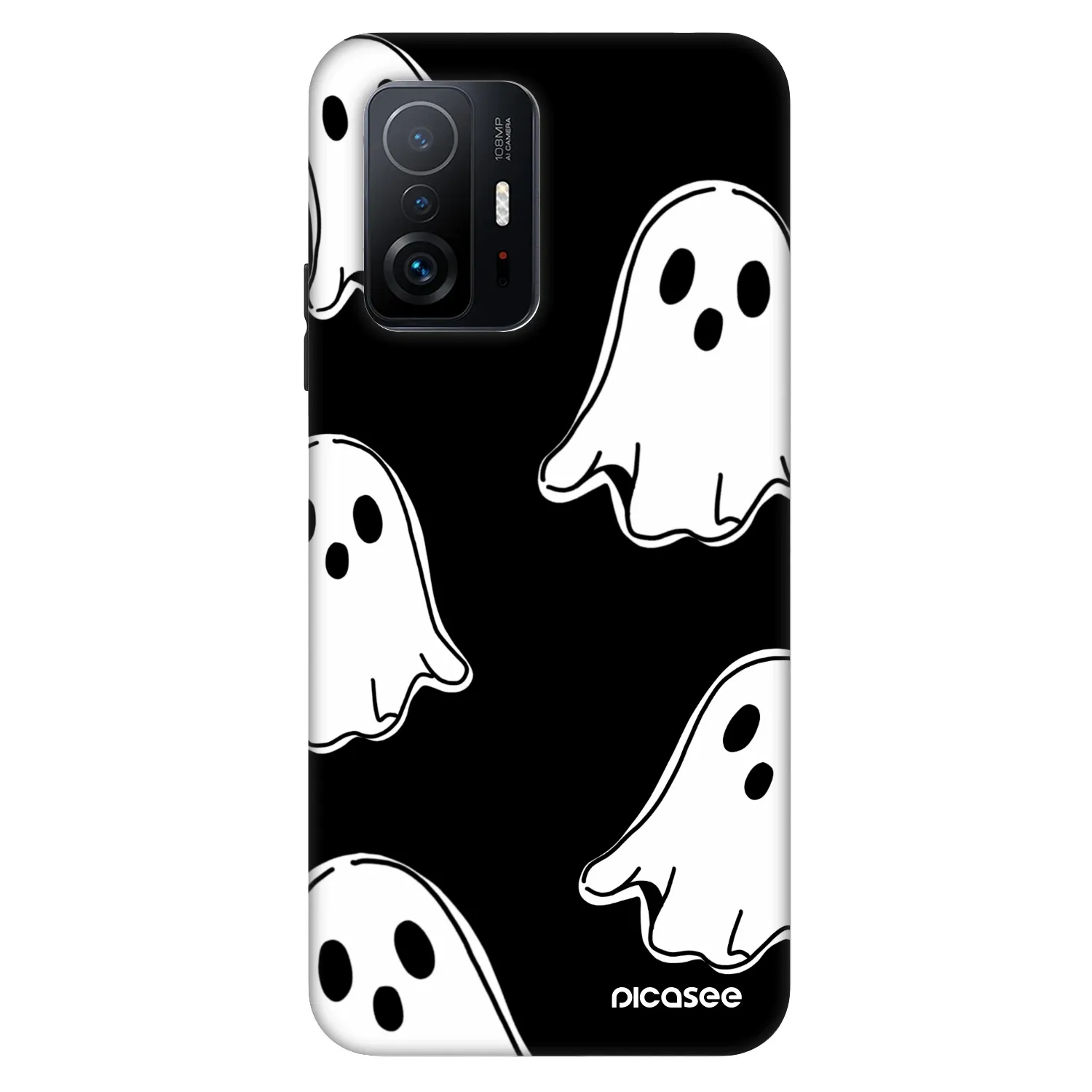Picasee Fashion Case pre Xiaomi 11T - Black ghosts