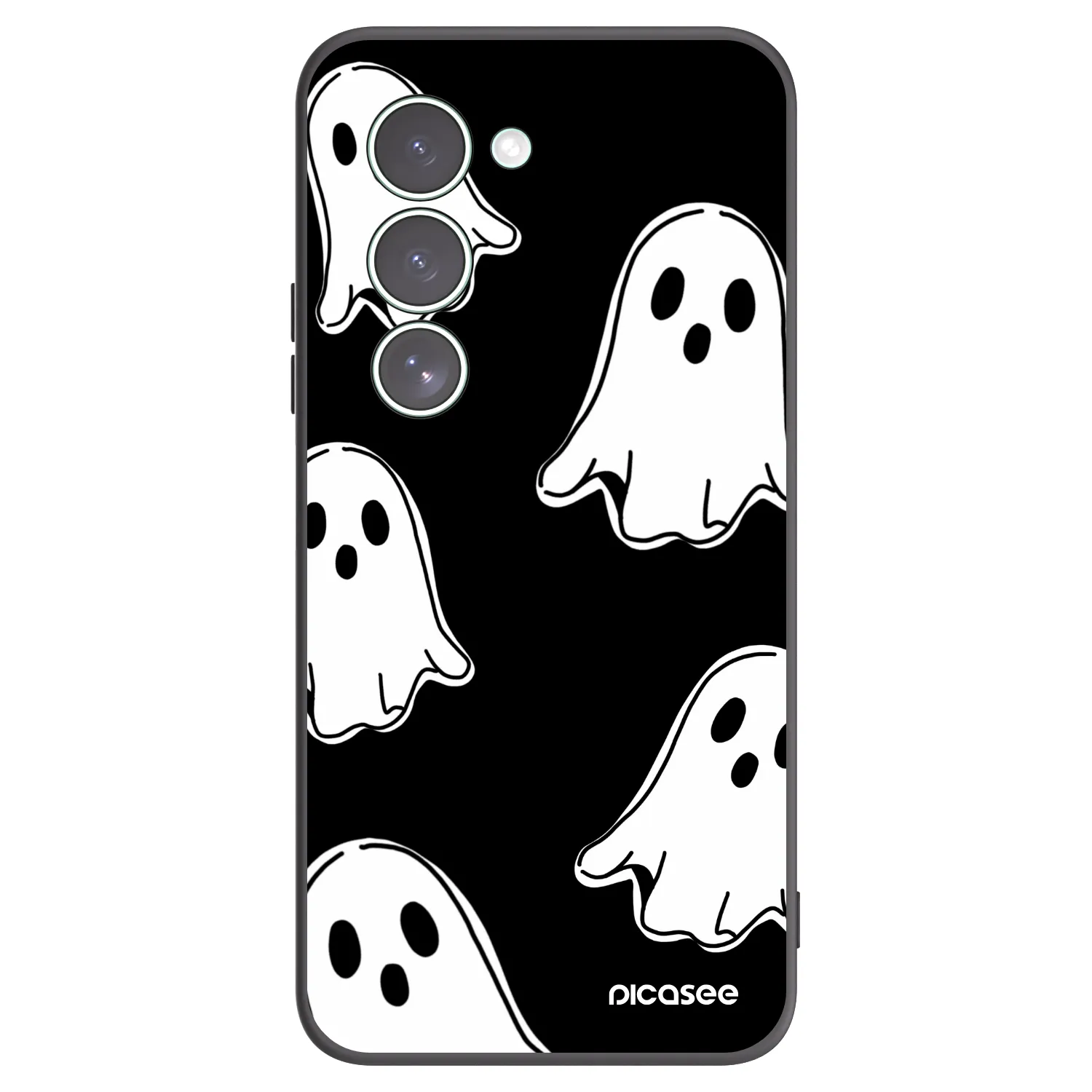 Picasee silikónový čierny obal pre Xiaomi Redmi 15 5G - Black ghosts